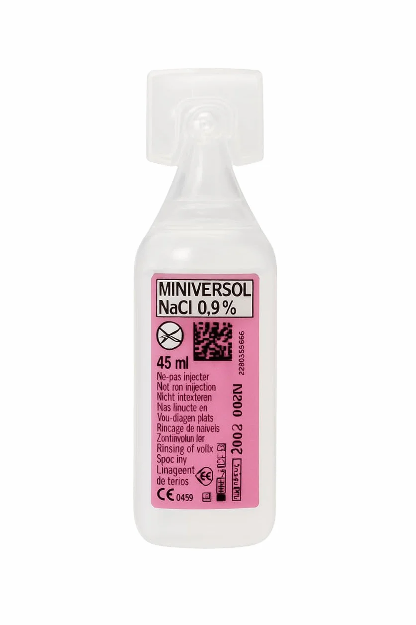 Sérum Physiologique Stérile Unidose 45ml Pack 24 Physiodoses Solution Saline Isotonique NaCl 0,9% Lavage Nasal Bébé Enfant Adulte