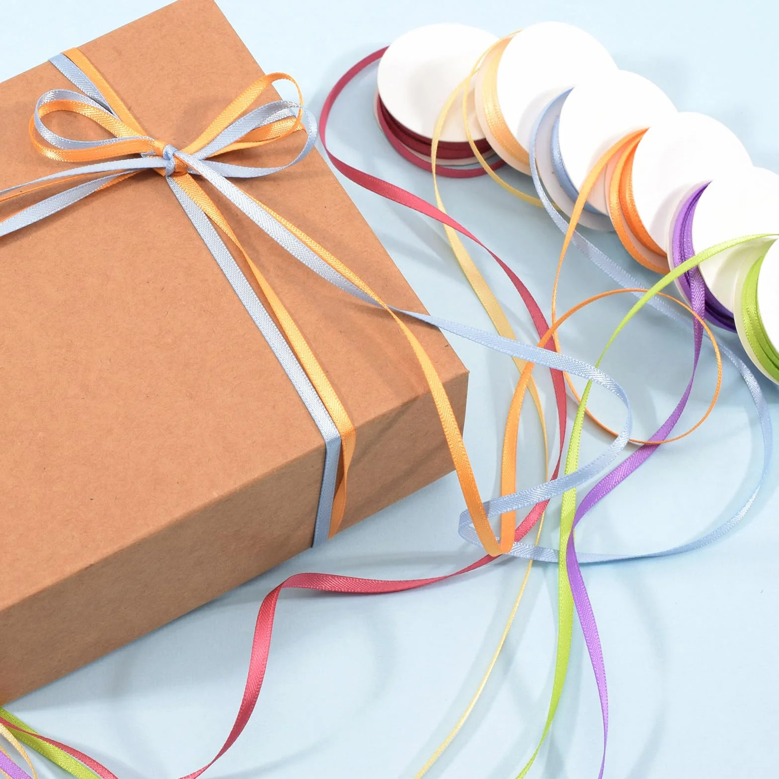 Vaessen Creative Ruban de Satin Double Ivoire 3mm 10m