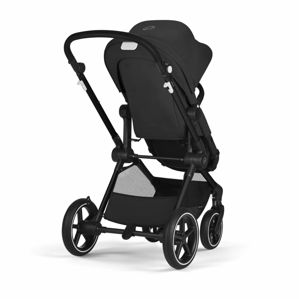 CYBEX Gold EOS Lux Poussette 2-en-1 Système Voyage Moon Black