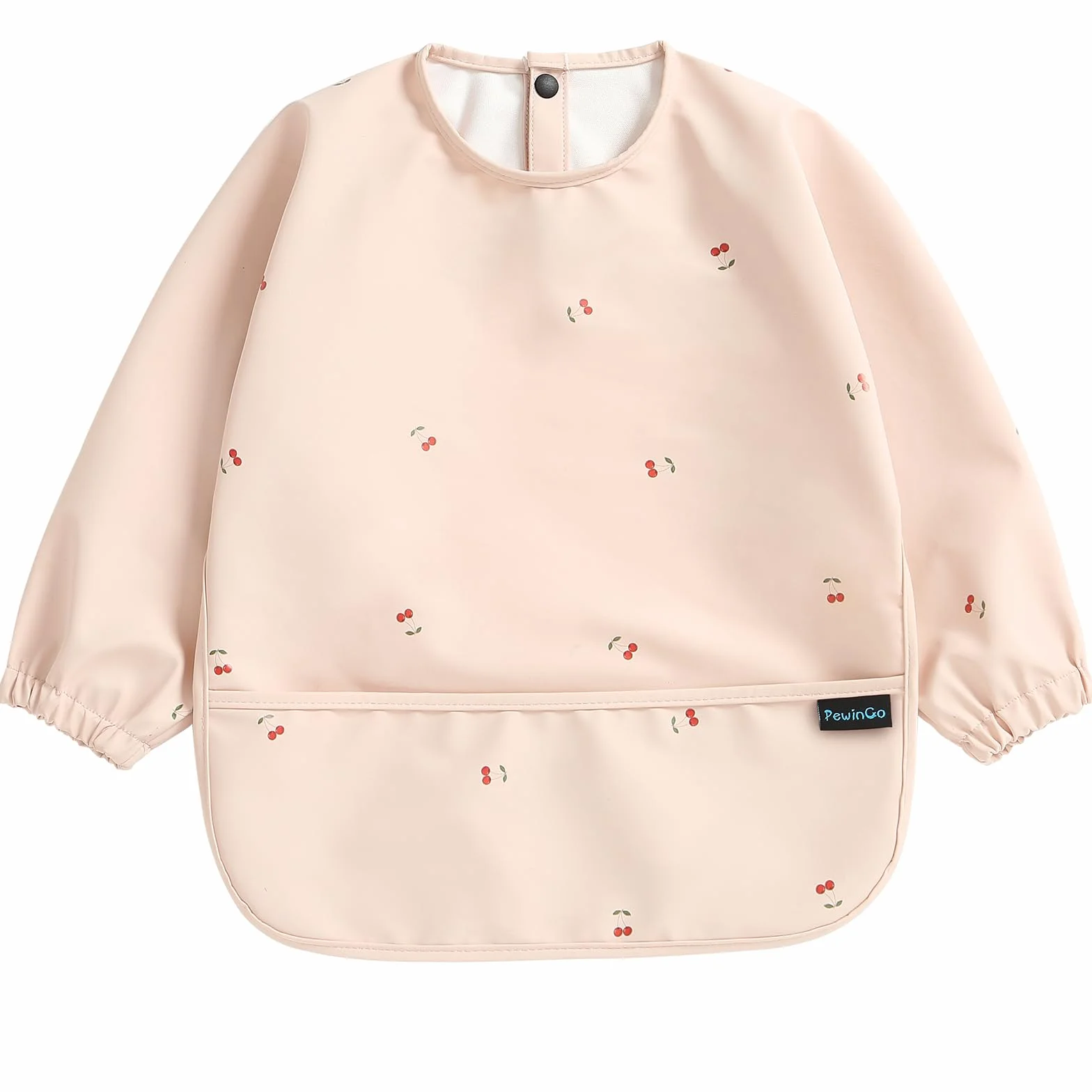 Bavette de Sevrage Imperméable Manches Longues BLW Douce Lavable en Machine pour Bébés