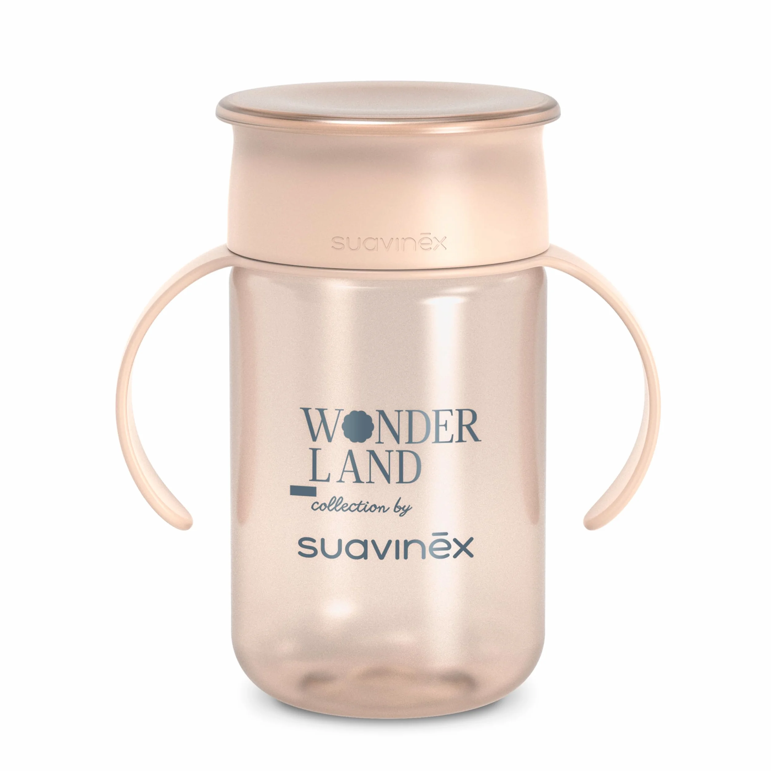 Suavinex Tasse Apprentissage Bébé Magic Cup 360° Antifuite 340 ml Rose +12 Mois