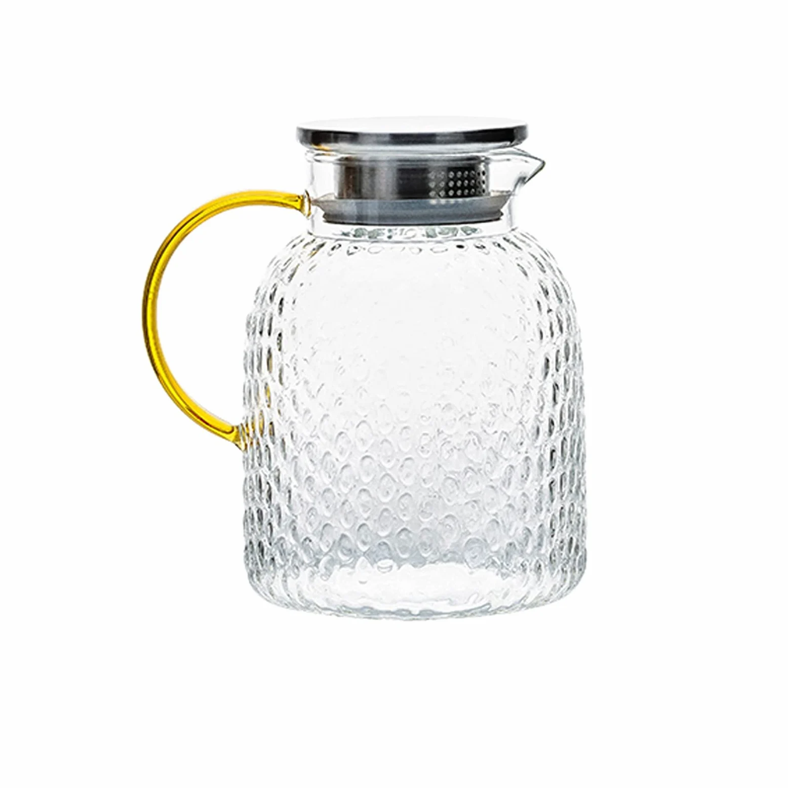 Pichet Pichet en Verre avec Couvercle pichet de thé glacé pichet pichet Chaud Eau Froide Eau thé thé café café Lait et jus de jus de Boisson Carafe Pichets