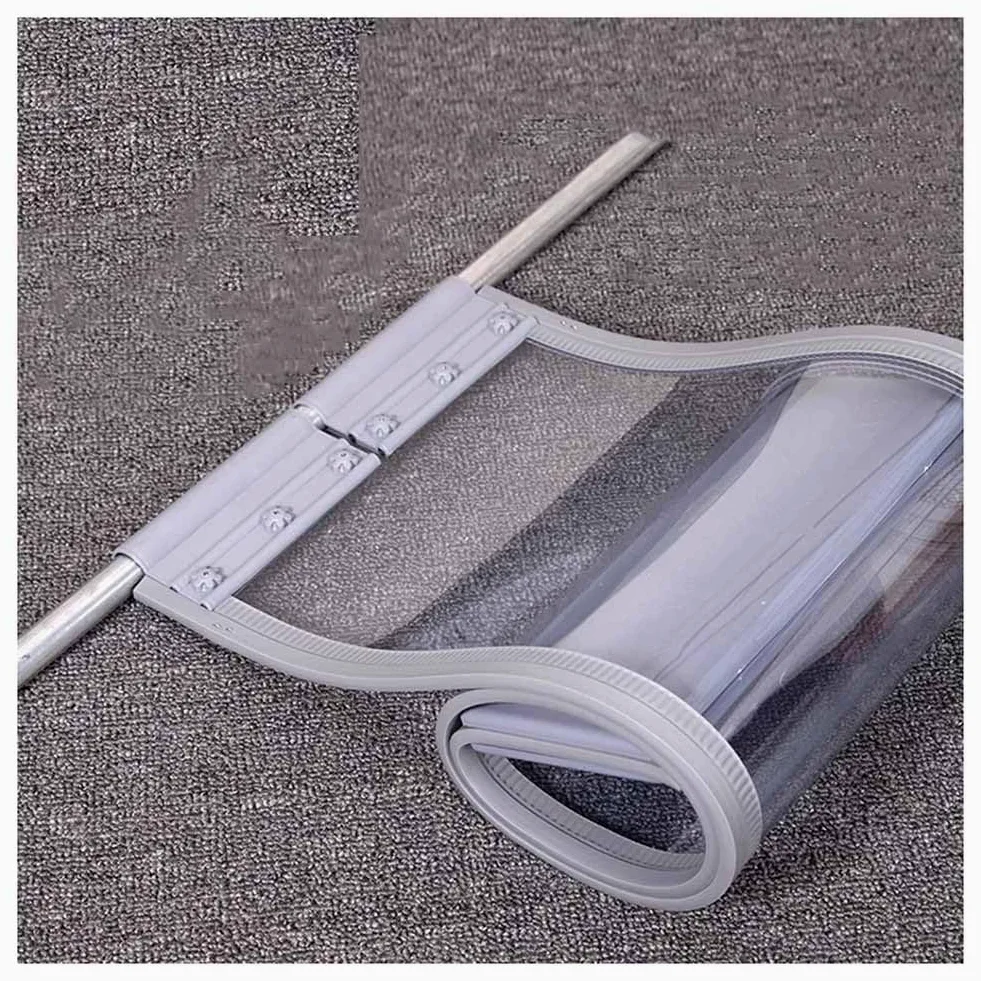 zktoermn Rideaux De Porte Transparents, Rideau De Séparation De Bande De PVC, Porte Blindée Magnétique De 3 Mm D'épaisseur, Convient pour Supermarché, Dépanneur(40x100cm/15.75x39.37in)