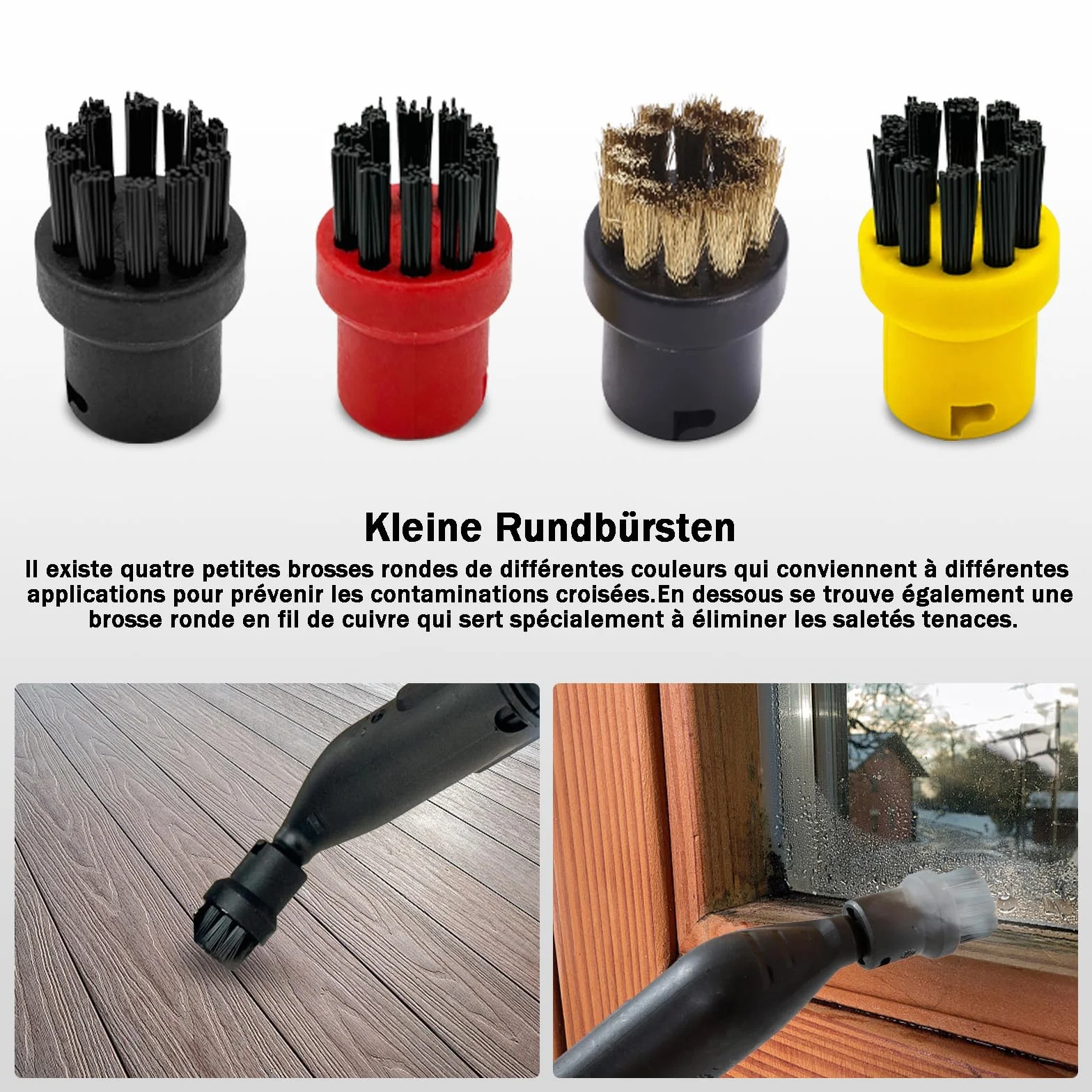 Kärcher Magicbox Kit 14 Accessoires Nettoyeur Vapeur Compatible SC1 SC2 SC3 SC4 SC5 Buses Brosses Raclette Microfibre