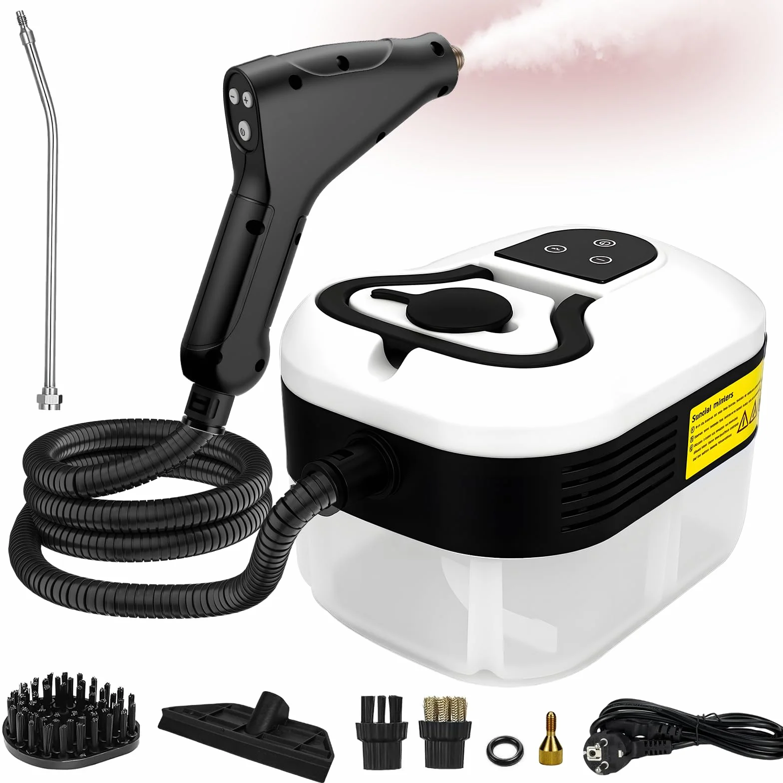 Nettoyeur Vapeur Portable 2500W 3.5 Bar 1200ml 6 Vitesses 15s Préchauffage