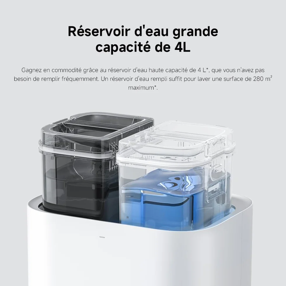XIAOMI Robot Vacuum X20+ Station Tout-en-Un 6000 Pa Aspiration Lavage & Séchage Auto