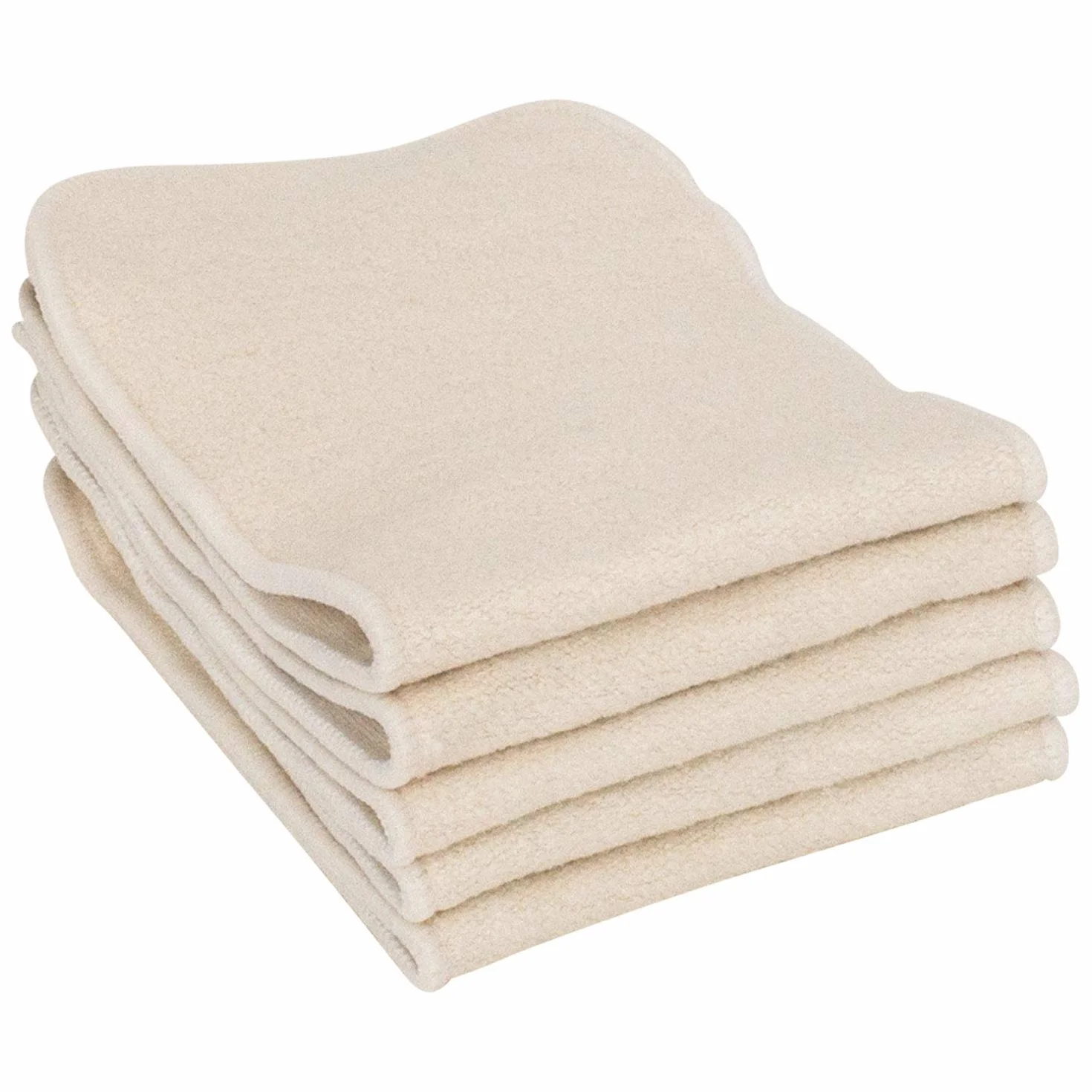 Inserts pour Couches Réutilisables en Coton et Chanvre | Doublures Lavables Naturelles | Booster Insert Lot de 5