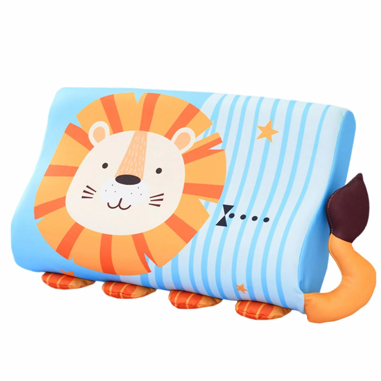 Calmly Poduszka dla Dzieci 45x27x6 cm Ergonomiczna Oddychająca Ochrona Szyi