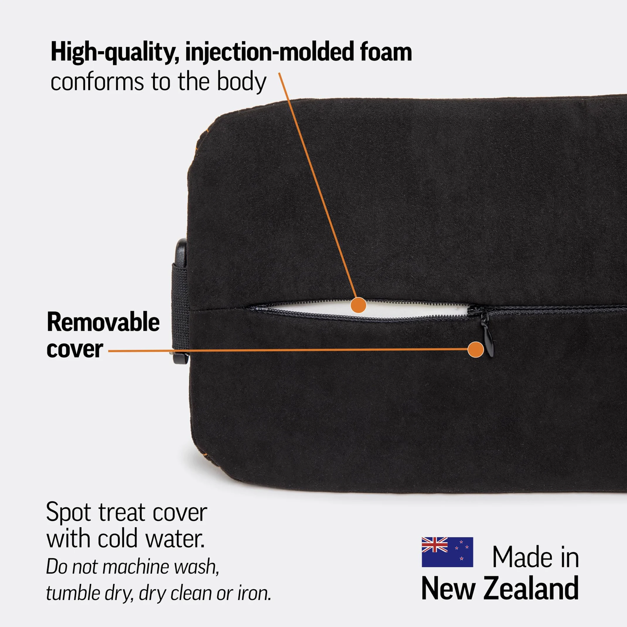 OPTP McKenzie Signature Slimline Support Lombaire pour chaises de Bureau et sièges de Voiture