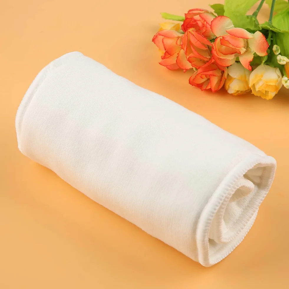 Coussinet en Tissu 3 Couches, Insert de Couche en Coton de Chanvre Lavable pour Bébé
