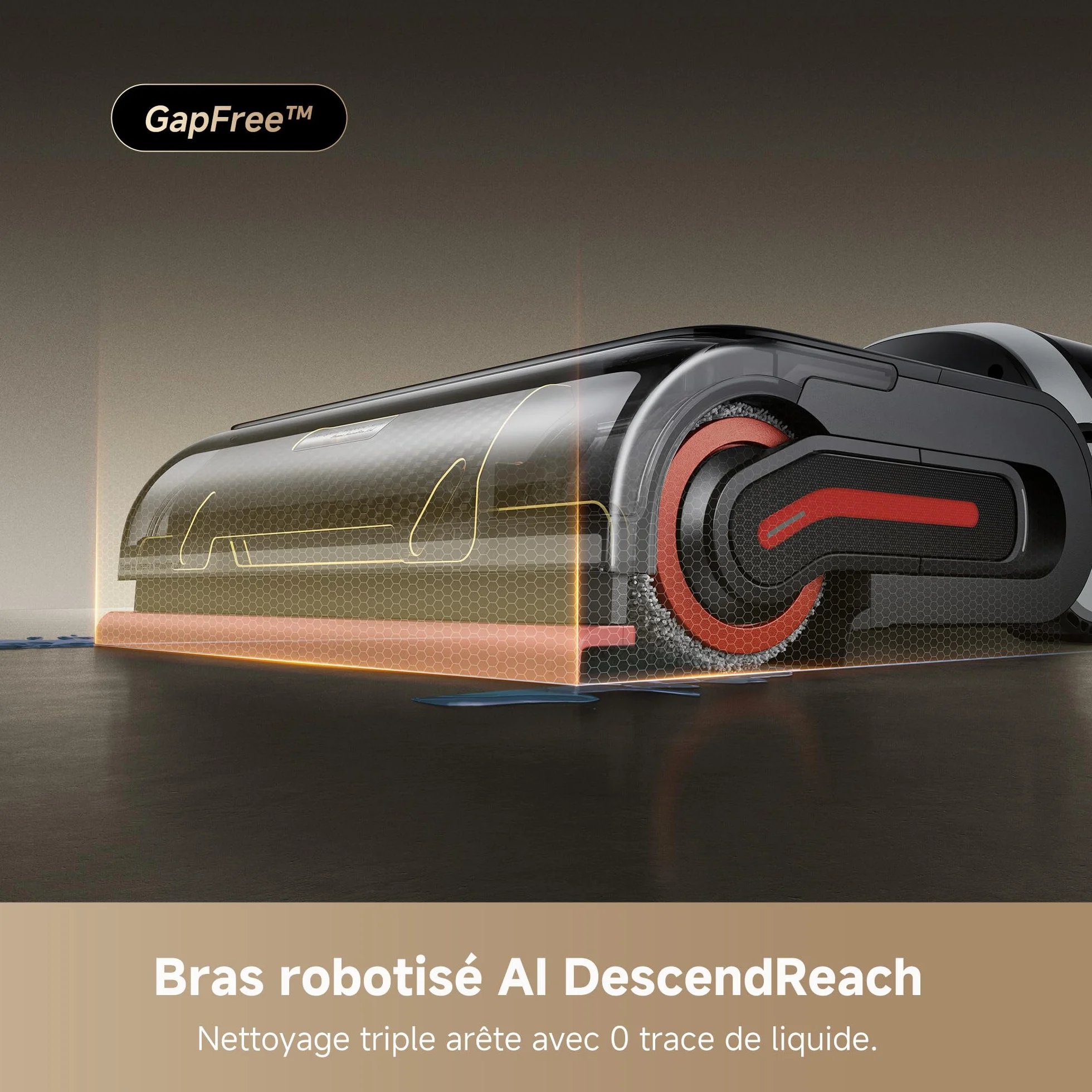 DREAME H15 Pro Heat Aspirateur Laveur 85°C 22000Pa IA GapFree Robot Nettoyage Sols