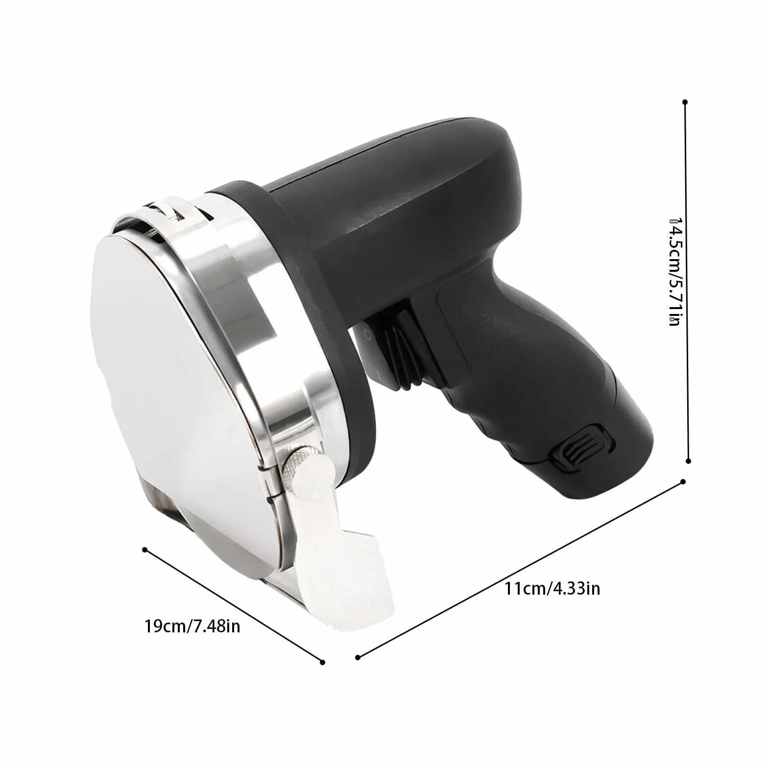 Couteau à Kebab Électrique 80 W Gyroscopique Sans Fil 0-8 mm
