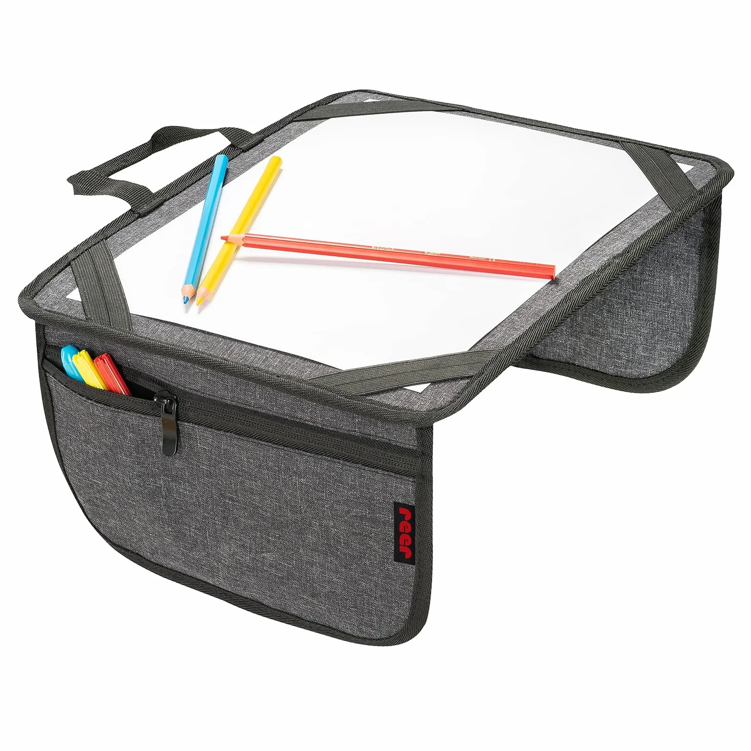 reer TravelKid Play Tapis de coloriage imperméable anti-taches gris voyage léger stable