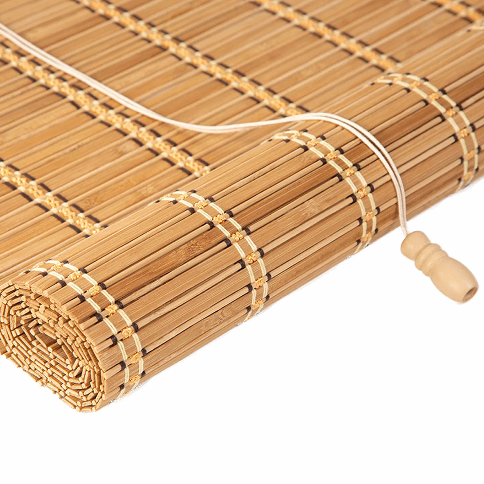 Rideau En Bambou Rétro,Rideau Occultant En Bambou,Stores à Enroulement En Bambou,Stores Venitien Bois,Stores À Rouleaux Romains,Respirant/écologique,pour Jardins,Personnalisées (120x140cm/47x55in)