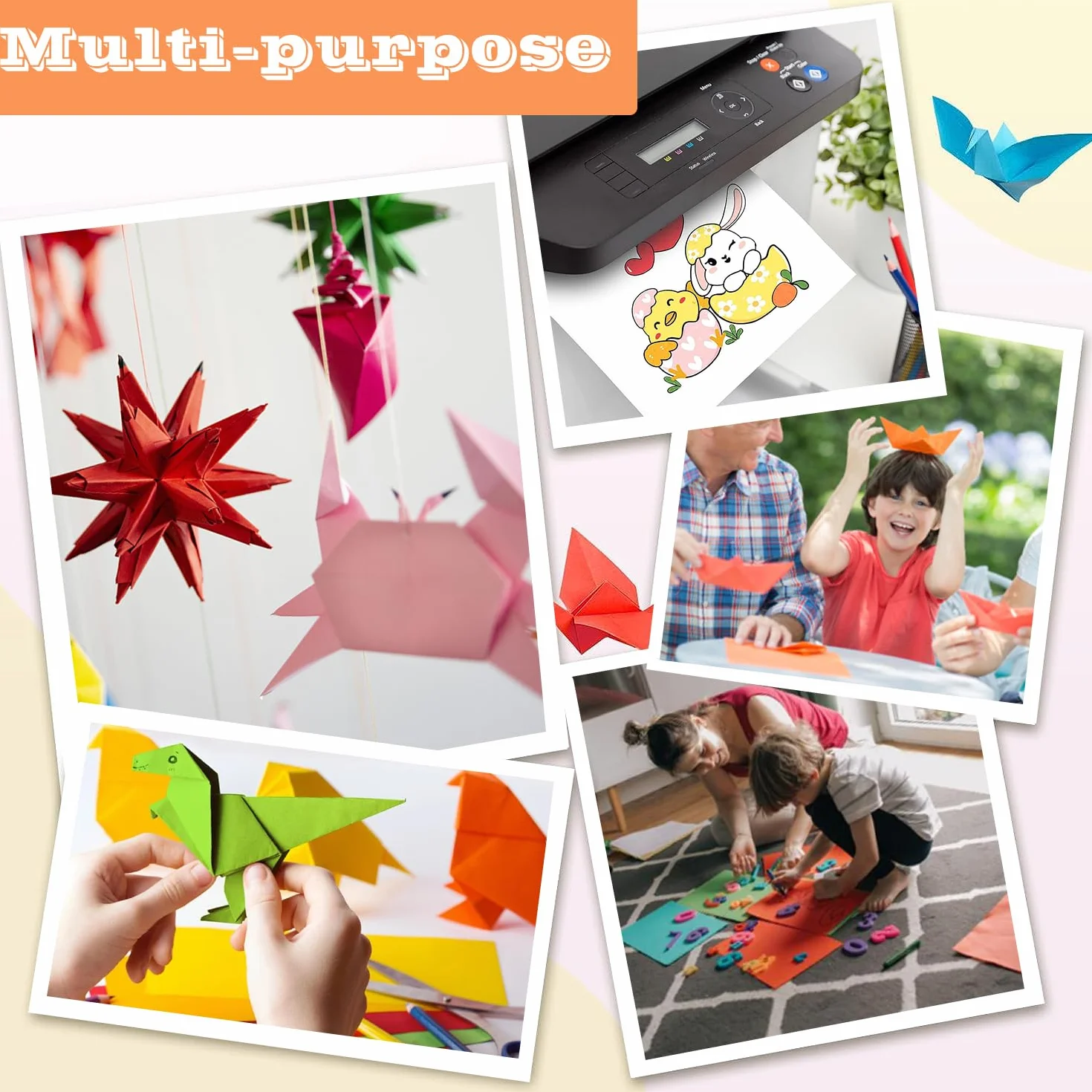 Papier cartonné coloré A4 230 g/m² Lot de 40 feuilles pour cartes, scrapbooking et arts