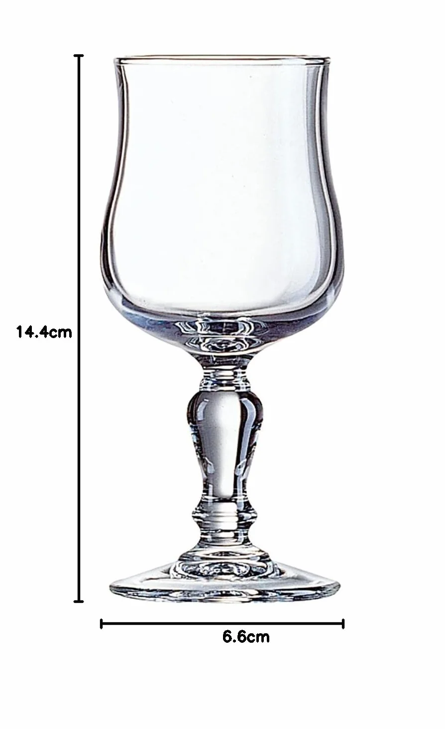 Arcoroc 11392 Verre à Pied Normandie, Trempée, Transparent, 16 cl