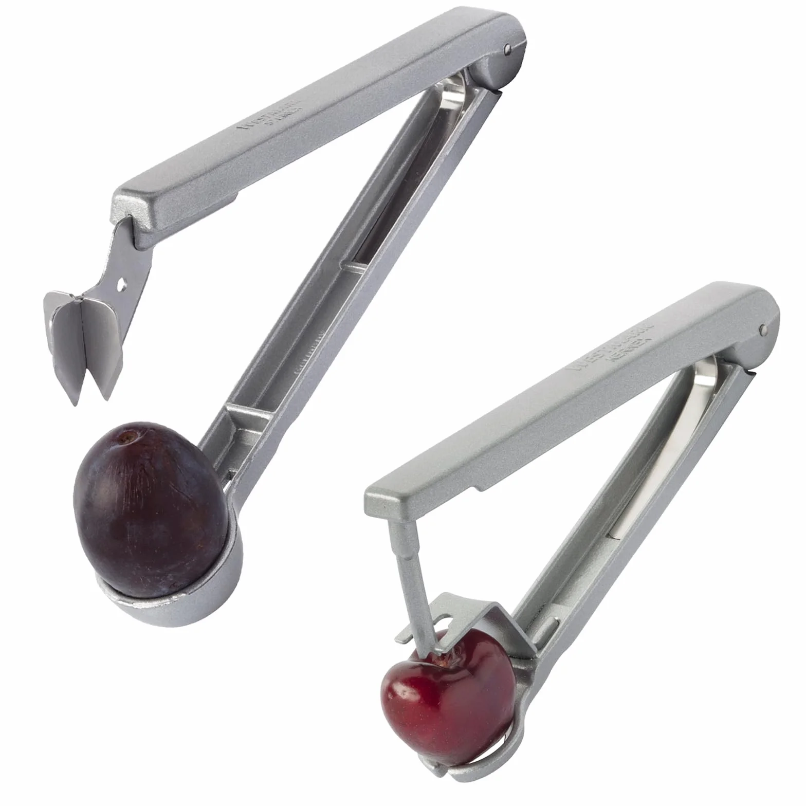 Westmark Dénoyauteur à Cerises et Prunes Aluminium Acier inoxydable Argenté