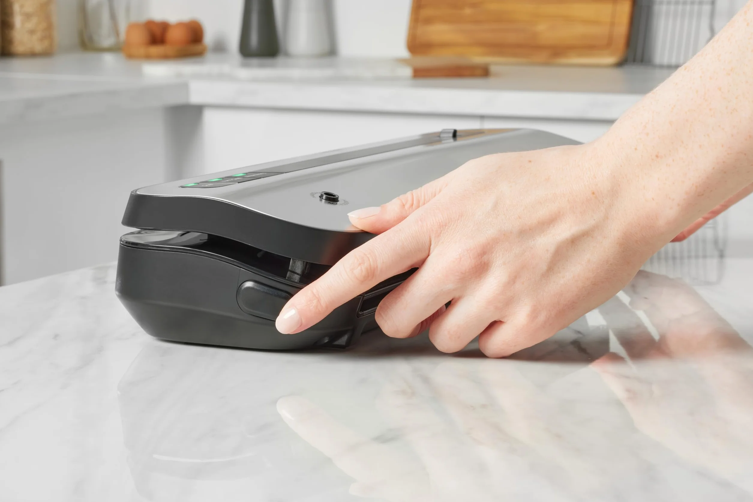 FoodSaver Emballeuse sous vide compacte VS1290X Fraîcheur 5x plus longtemps 1 rouleau 28cmx2,43m