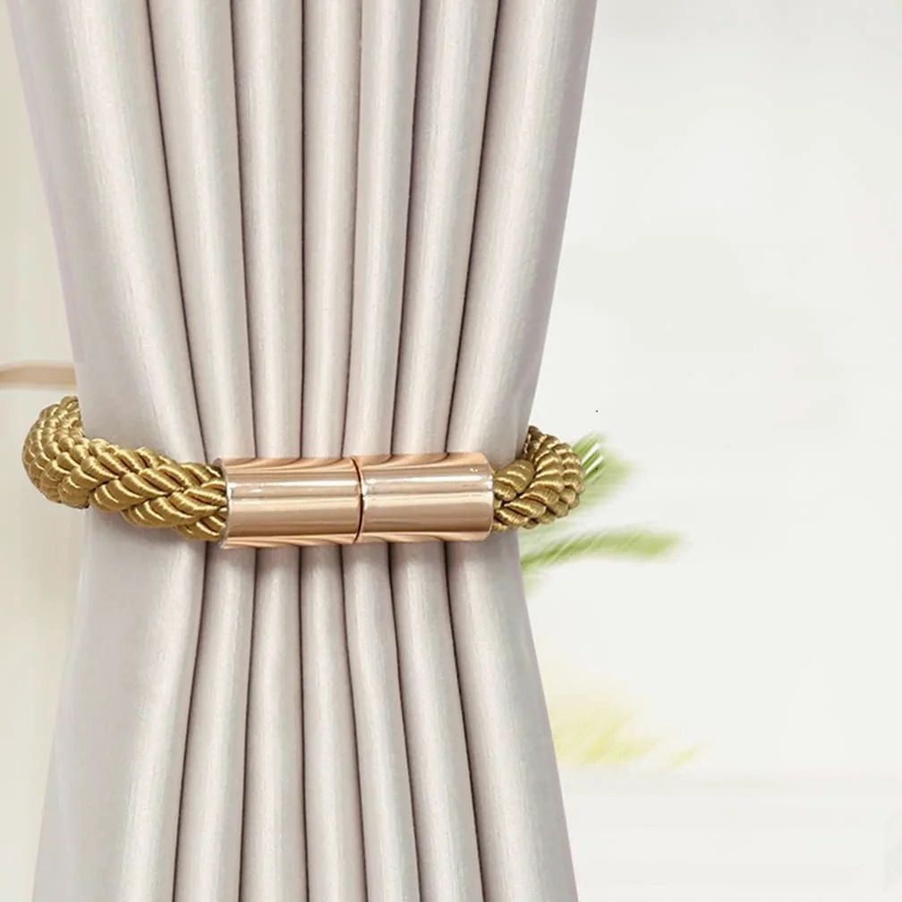 TJLSS Attache de Rideau Accessoires de Rideau Créatifs Attache de Corde Boucle de Rideau Magnétique