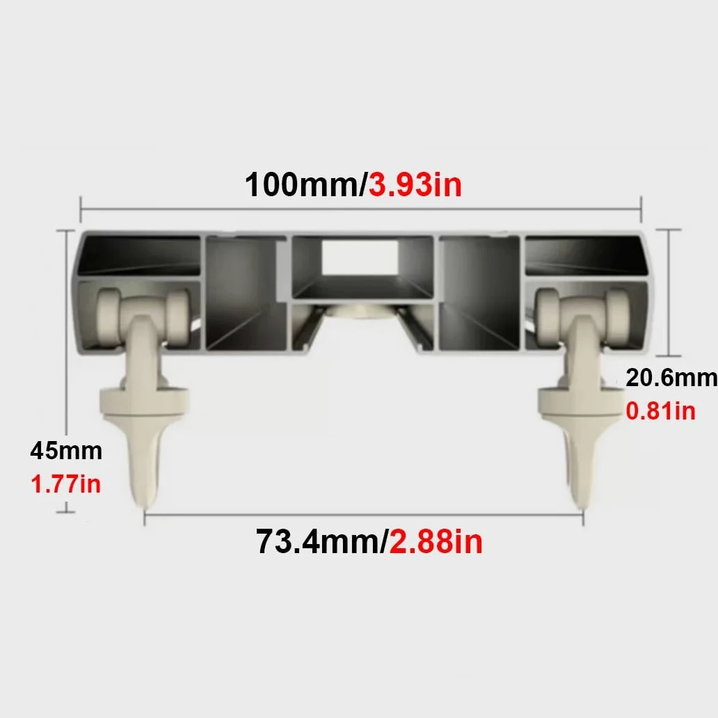 Rail De Rideau Rail De Plafond (montage Au Plafond) Rails De Rideaux Robustes Pour Salle De Bain, Placard, Fenêtre, Cloison De Séparation(Gold,100cm/3.28ft)