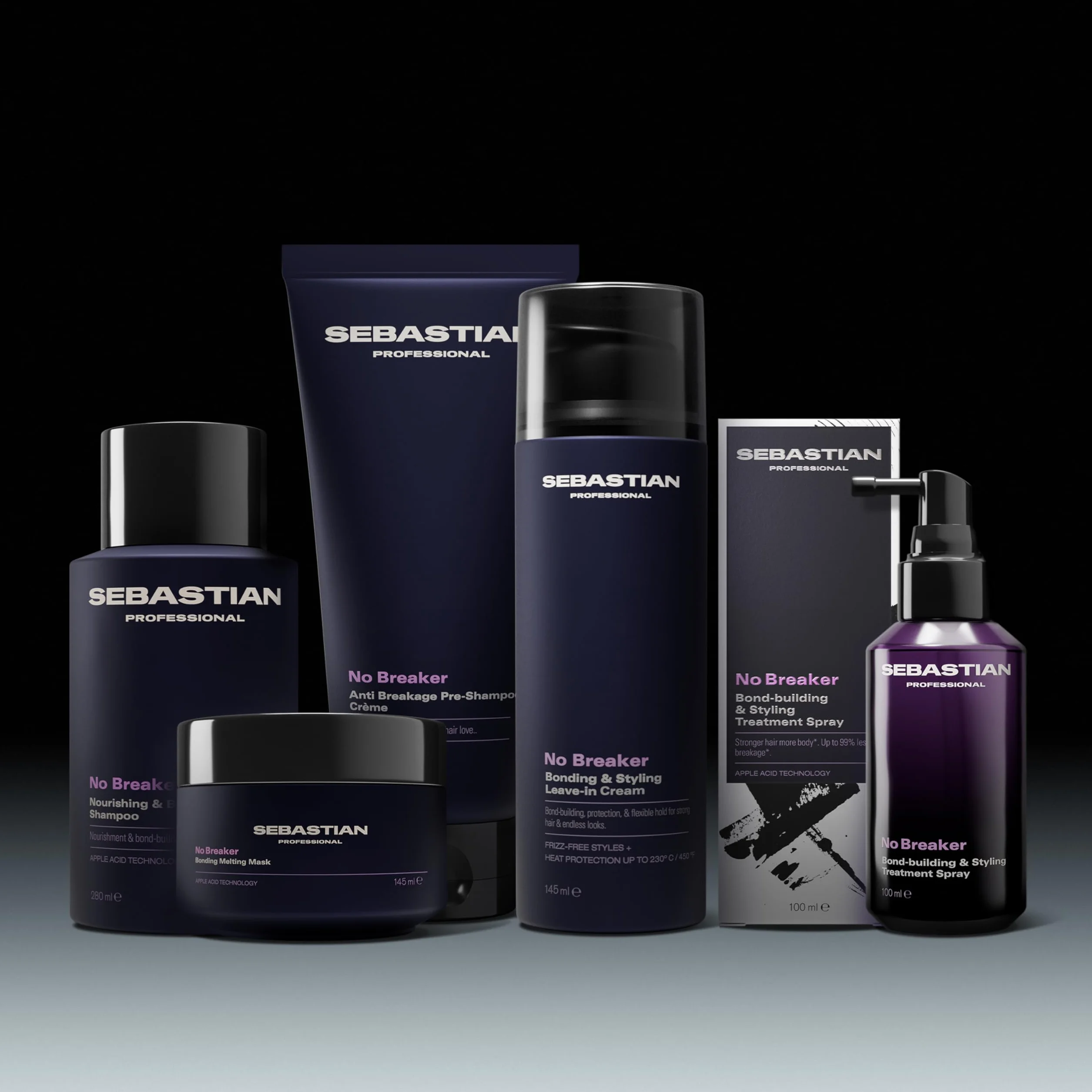 Sebastian Professional No Breaker Shampoing reconstruction anti-casse 280 ml