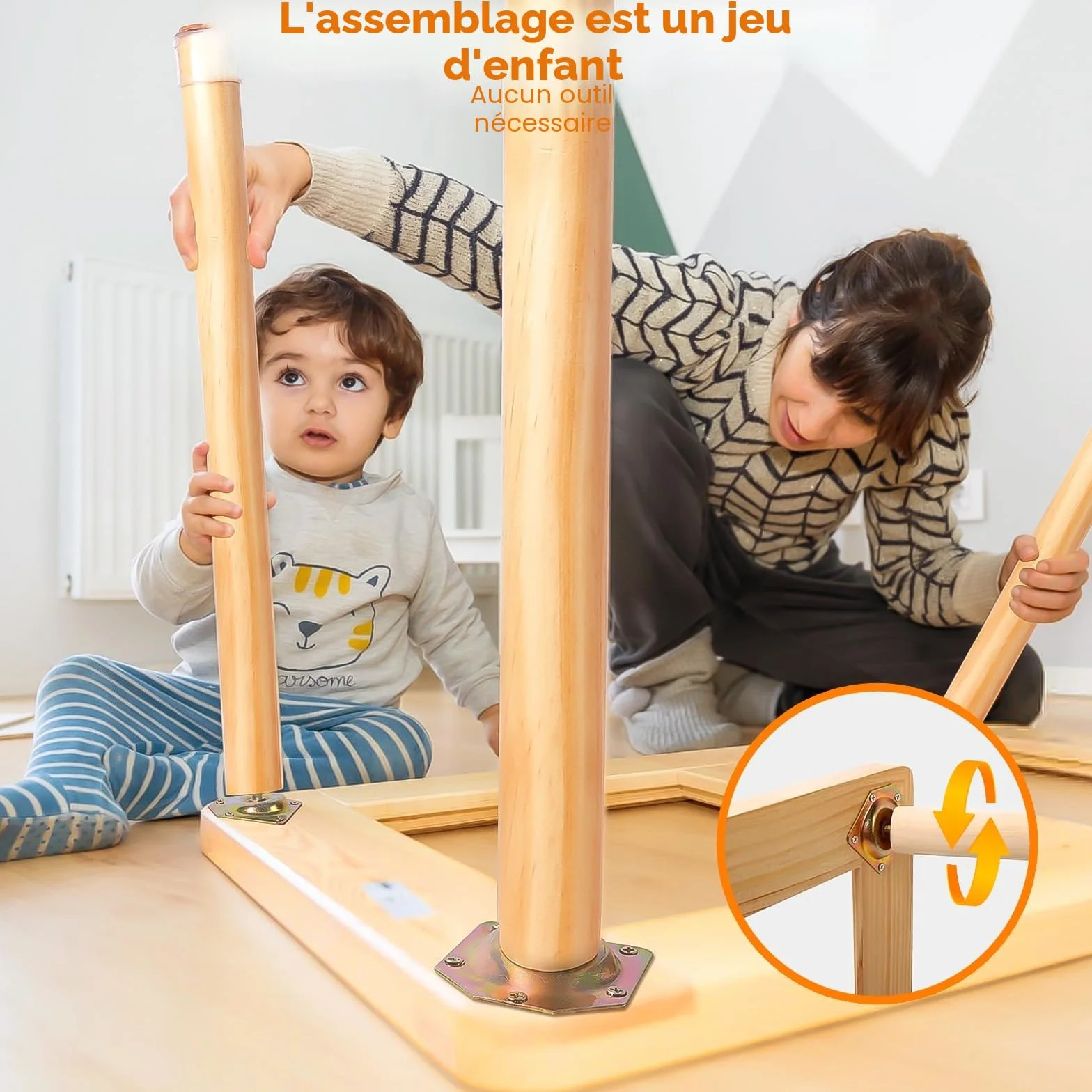 TERRAMUS Table pour Enfants, Table Sensorielle en Bois avec 3 Bacs de Rangement, Table d'eau et de Sable avec Couvercles Intérieure et Extérieure, Table d'activités pour Apprendre, Manger, Jouer