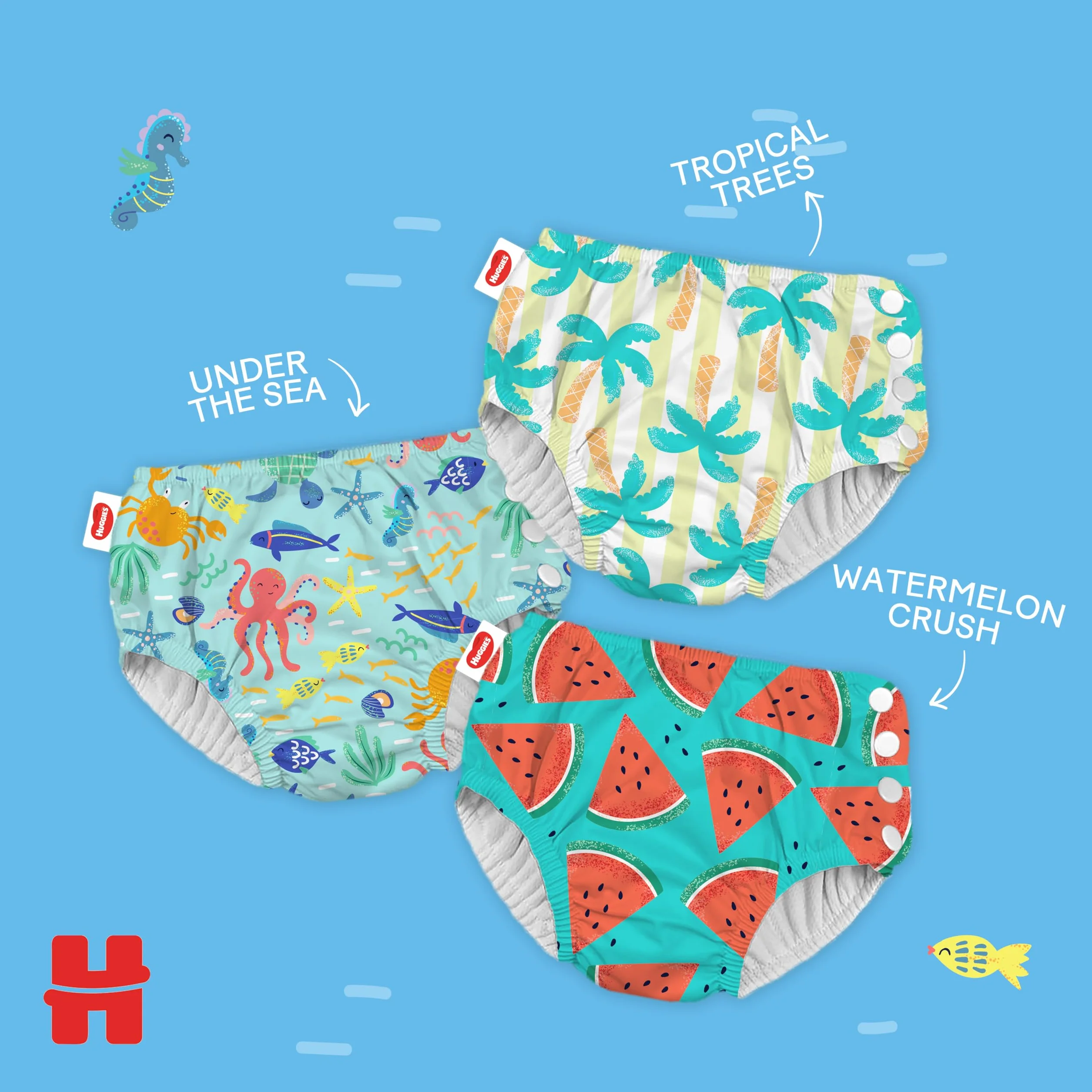 Huggies Little Swimmers taille 2-3 (3-8kg)