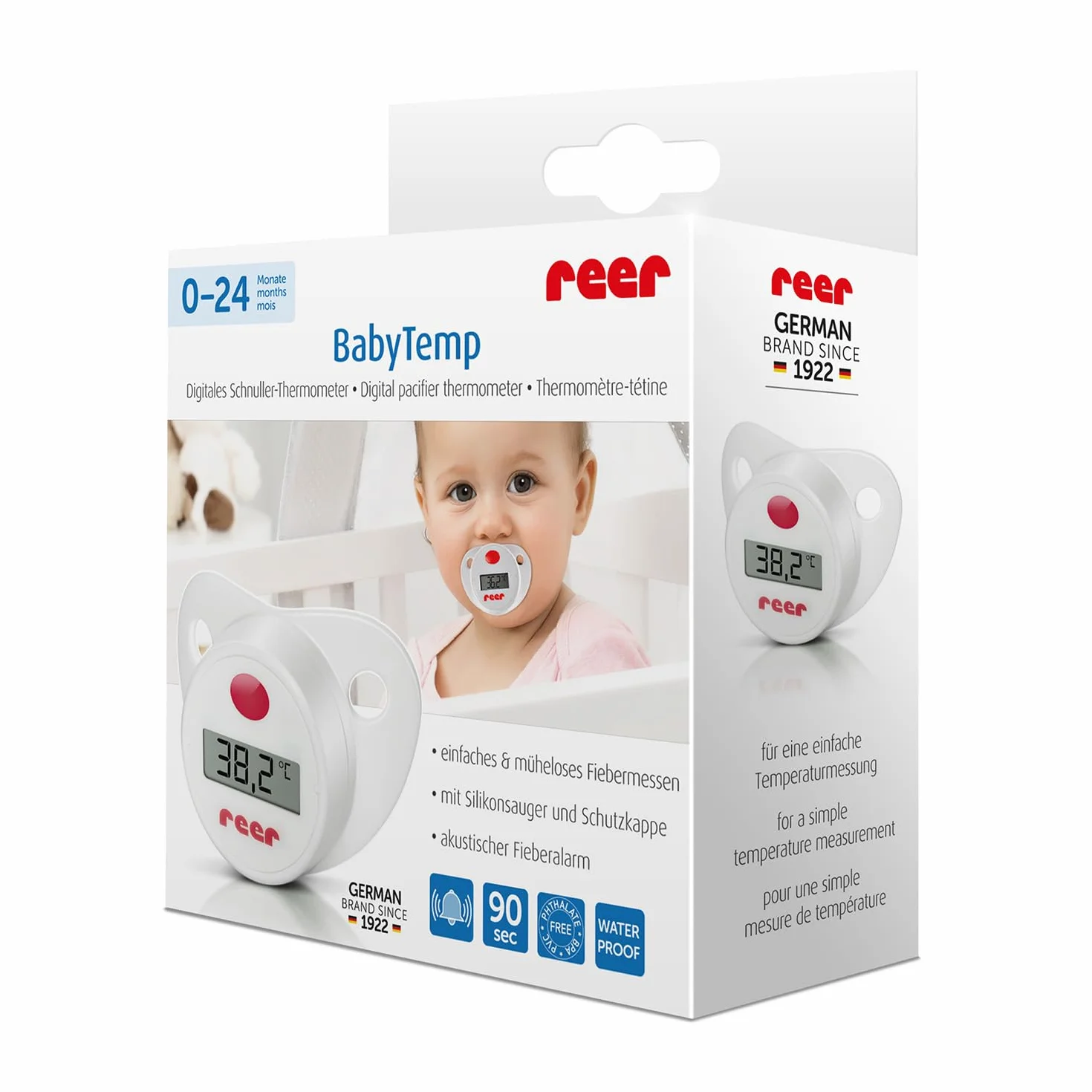 REER thermomètre-sucette bébé blanc