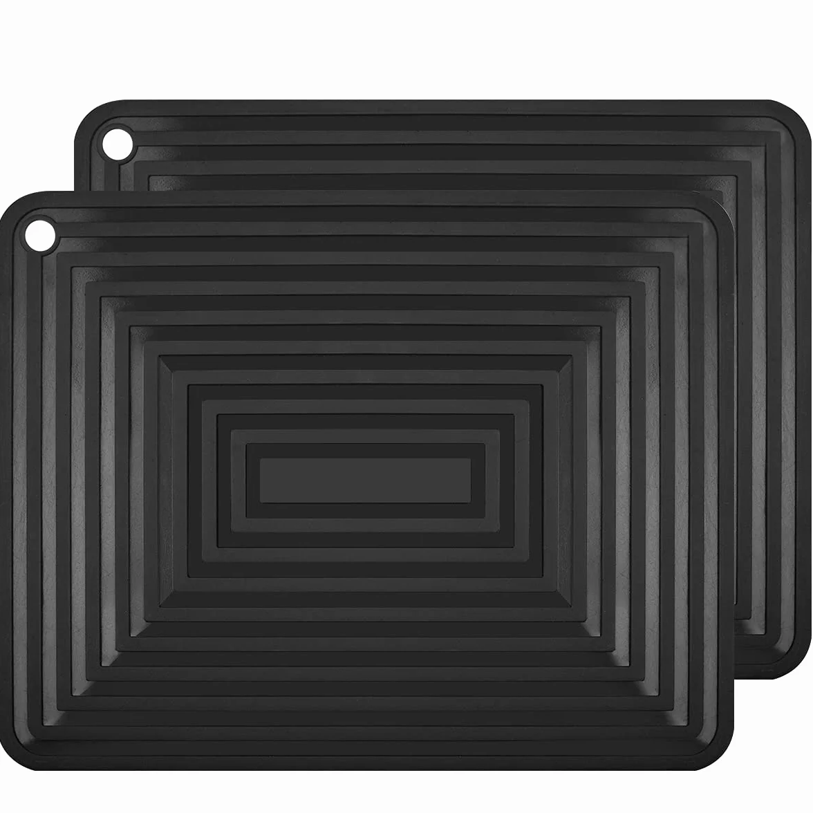 flintronic Silicone Trivet, 2PCS Anti-dérapant Anti-Chaleur 250°C Repose-cuillère Tapis de Table Cuisine
