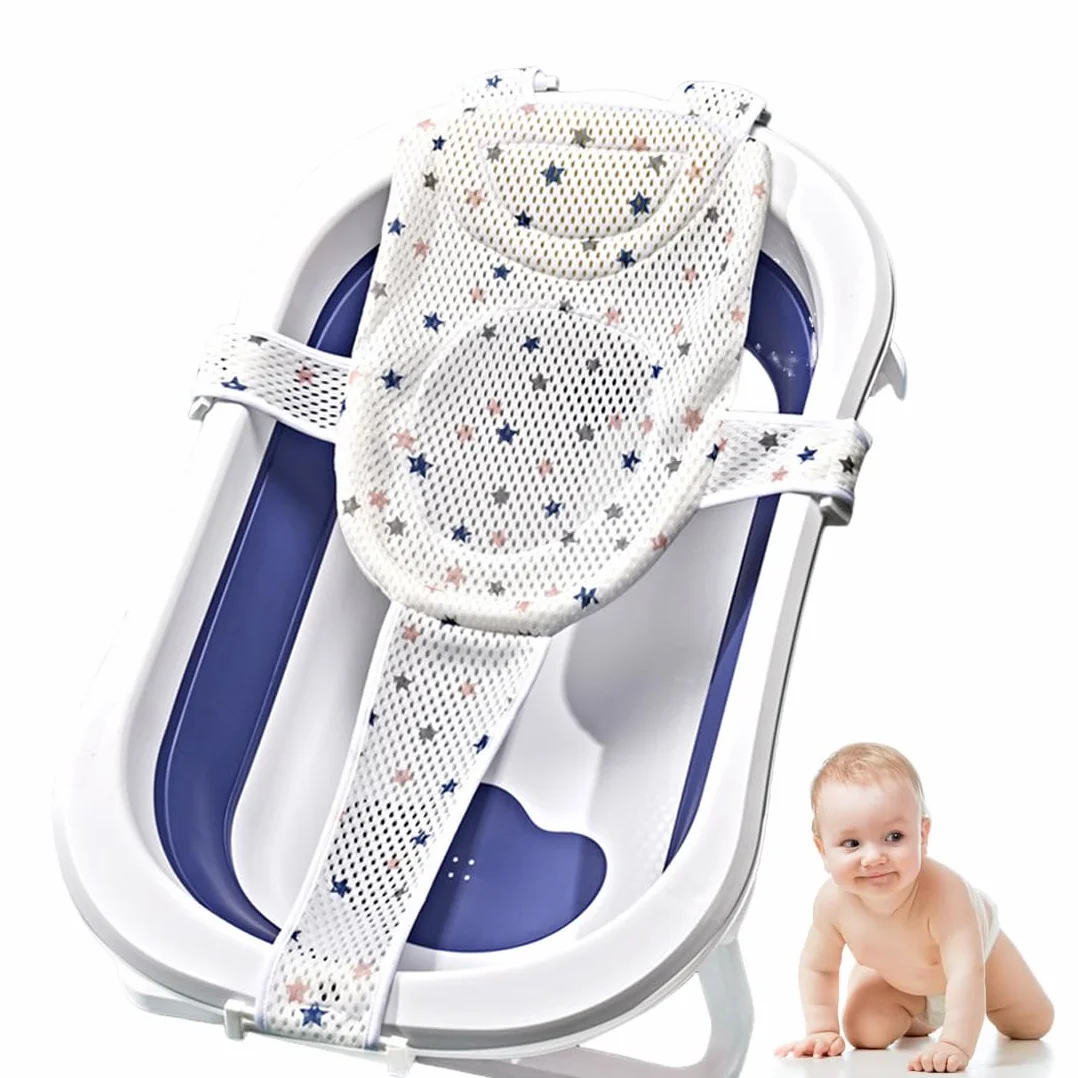 Hamac de Bain pour Bébé Antidérapant Coussin Baignoire Pliable 0-36 Mois