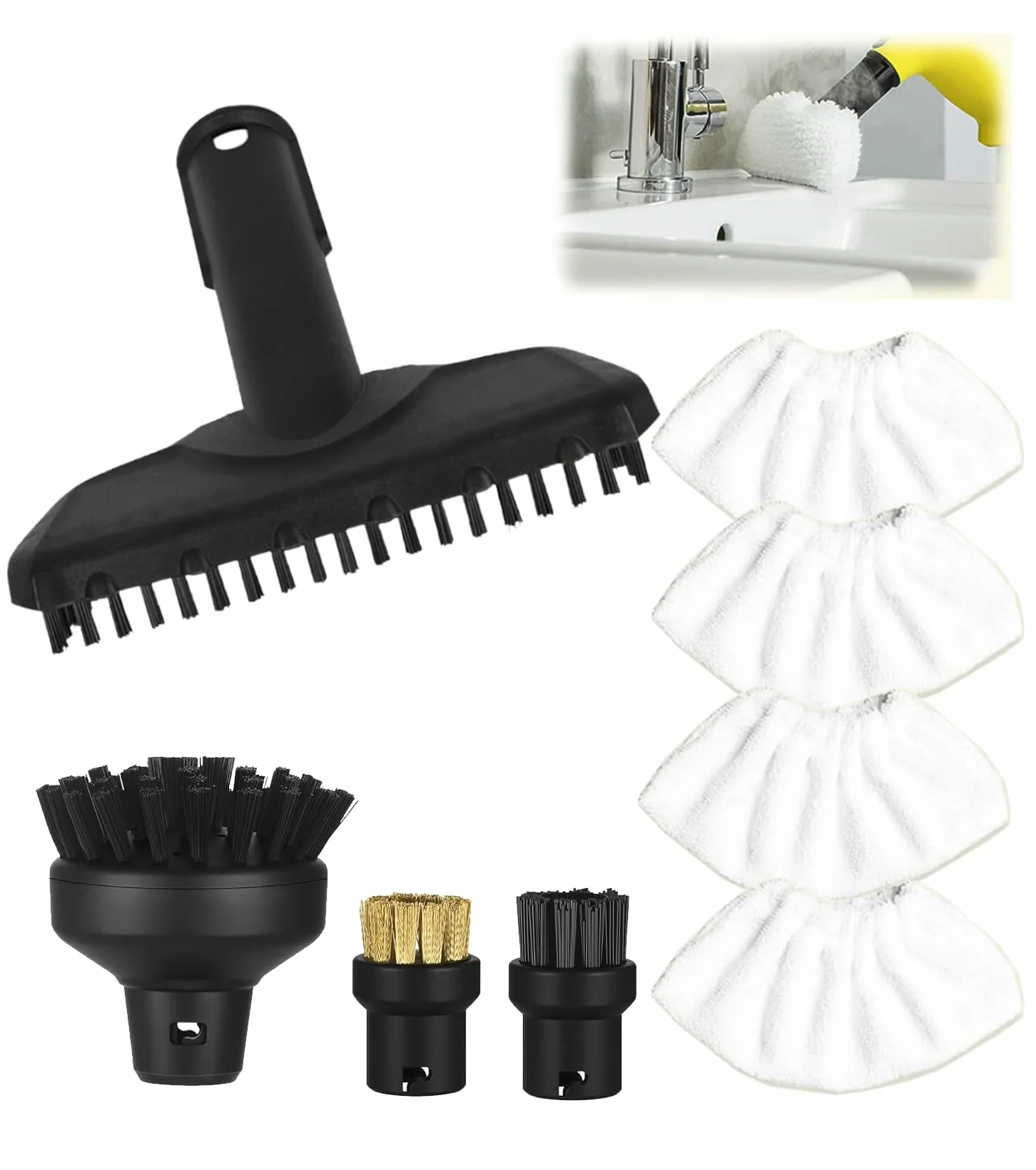 Accessoires Karcher SC1 SC3 SC2 SC4 SC5 lot de 8 pièces de rechange brosse manuelle
