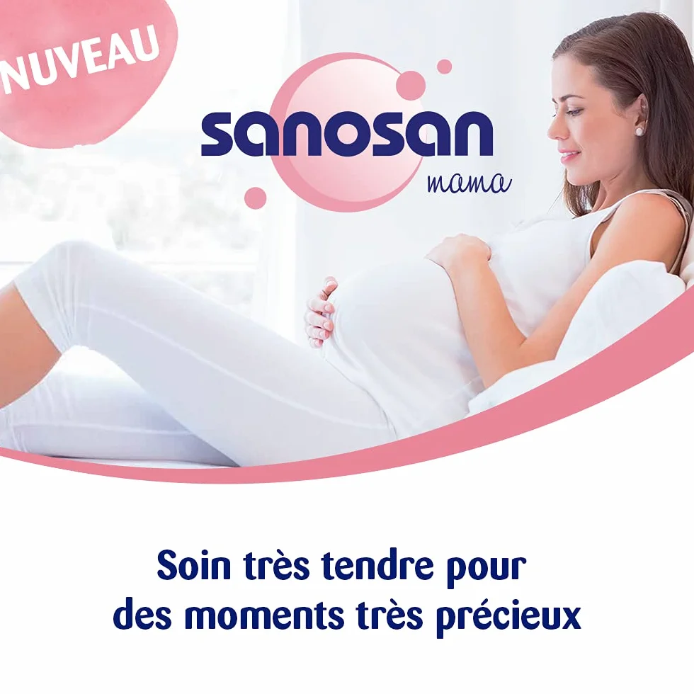 Sanosan Crème mamelon allaitement lanoline naturelle pure 100% sans parabènes 30 ml