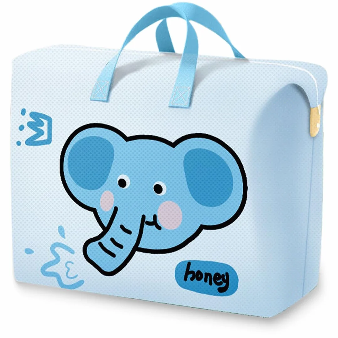 Trousse de Soin Bébé Géante Elephant Cartoon, Sans Odeur, Douce, Grande Capacité pour Vêtements et Couvertures
