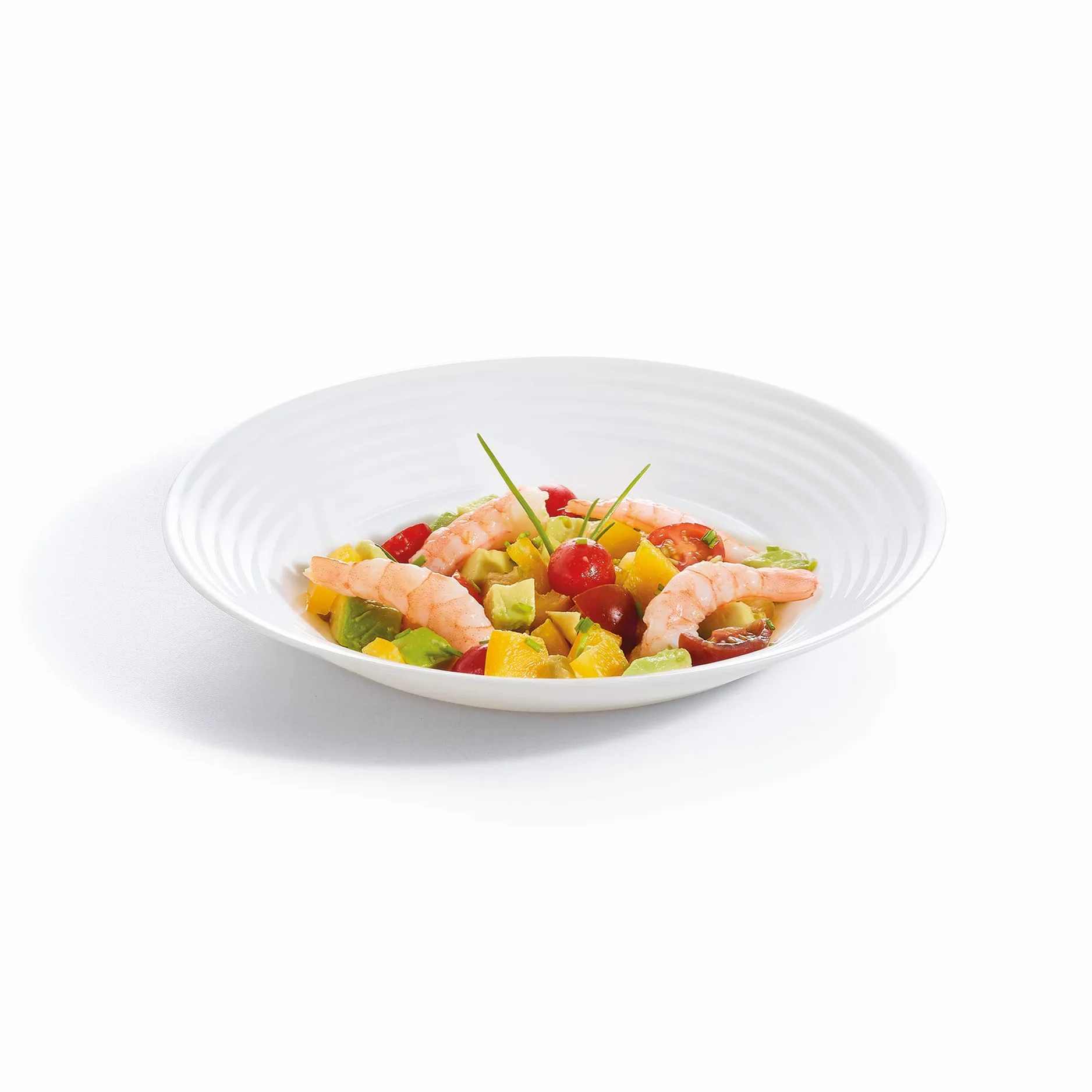 Luminarc Arc Harena Service de Table en Verre Opale Extra résistant pour 6 Personnes, 18 pièces, 100% hygiénique, Blanc (Lot de 2)