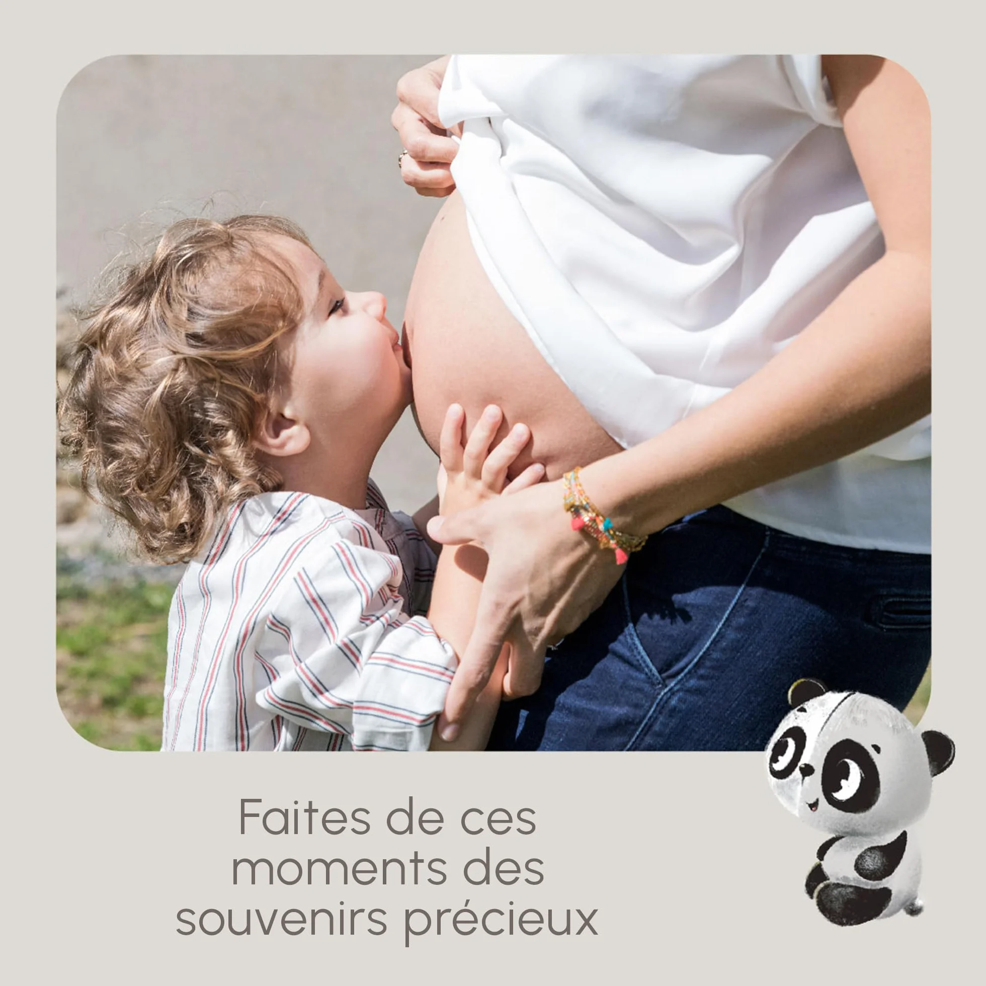 Tiny Love Double Frame Photo Cadre Personnalisé Empreinte Main Pied Bebe Kit Argile Cadeau Naissance Coffret Tout-en-un Bois
