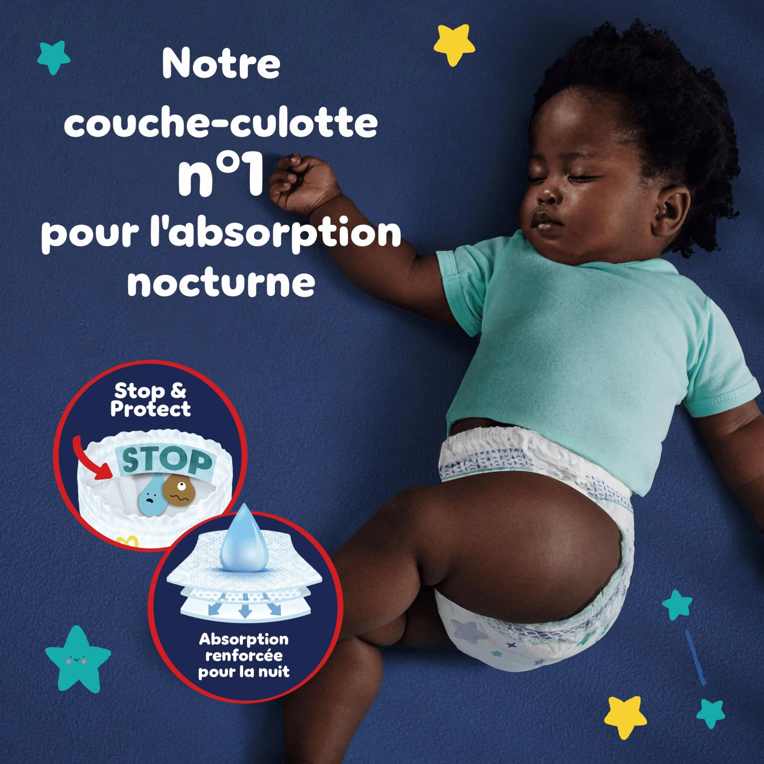 Pampers Night Pants Taille 5 160 Couches-Culottes 11-17kg Maintien 360° Contre Les Fuites Protection Renforcée Nuit