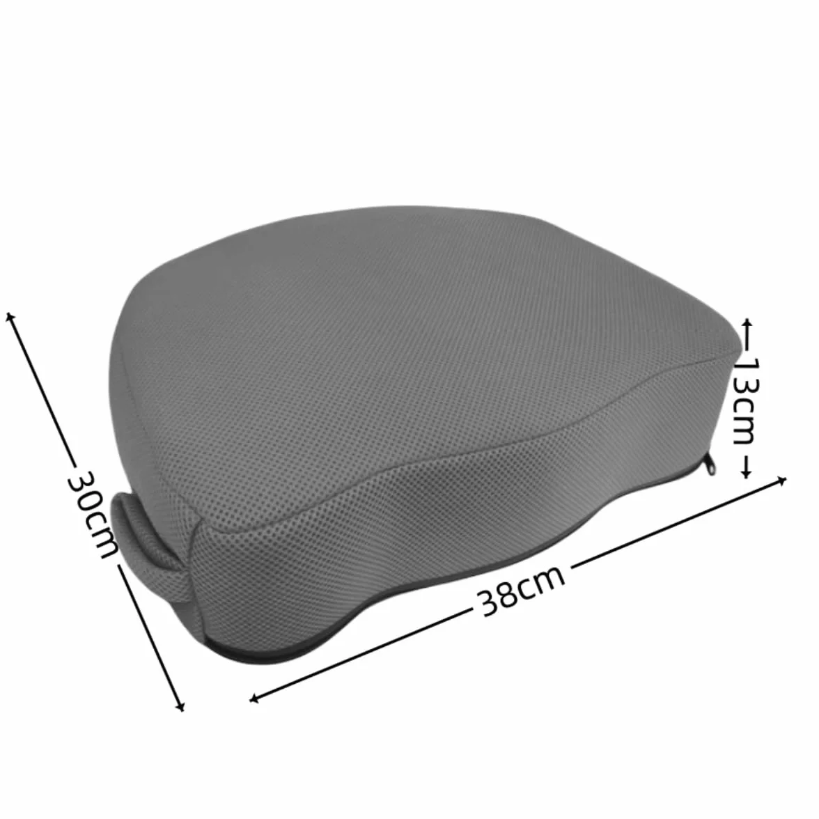 Coussin Baignoire Antidérapant Siège Rehausseur de Bain 38 x 30 x 13 cm Gris