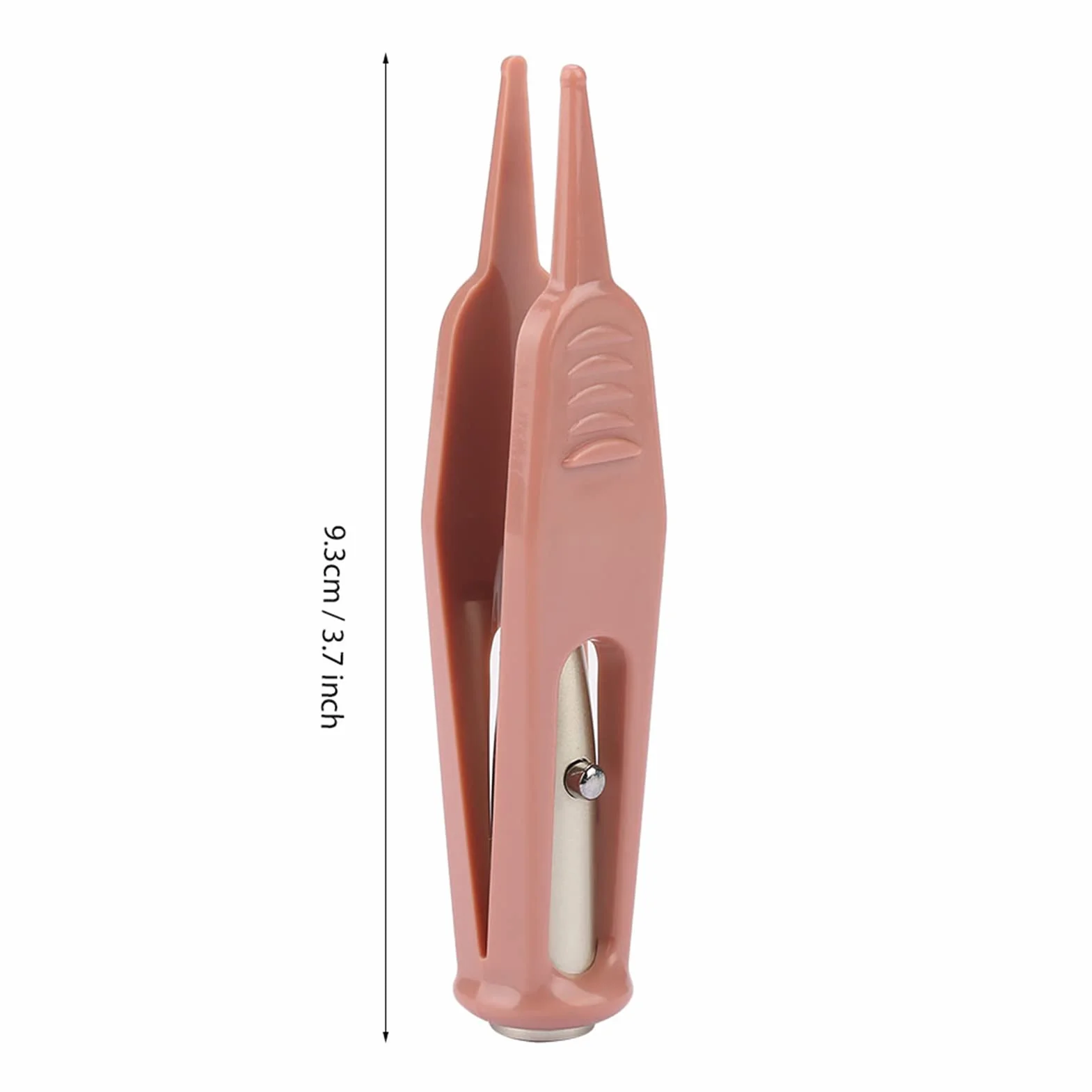 Pince à Épiler Bébé avec Lumière LED, Outil Nettoyage Nez Oreille Nombril, Tête Ronde