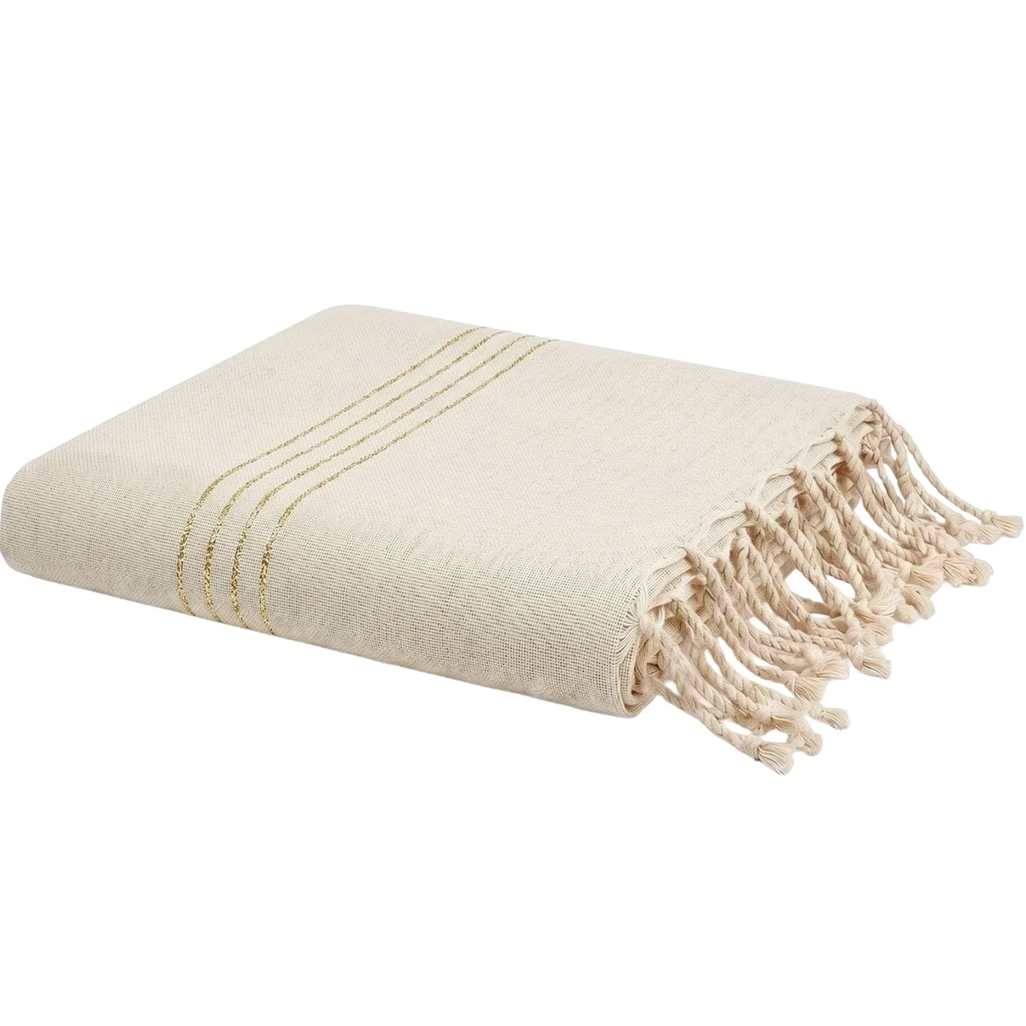 Reva - Fouta Serviette Plage XXL Coton recyclé 2x3 m Bali - 200 x 300 cm
