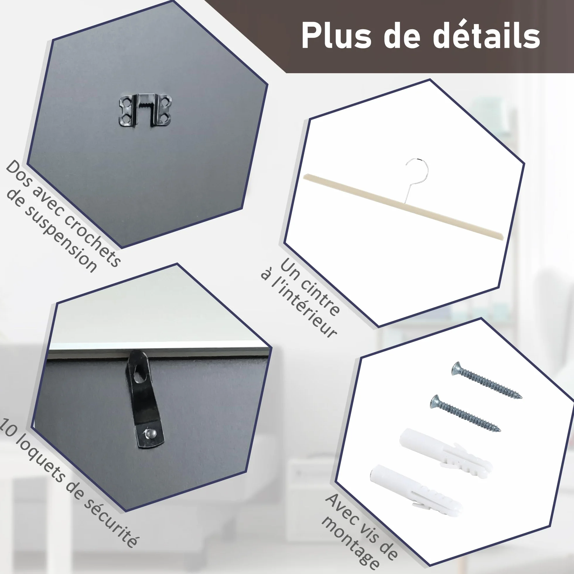 HOMCOM Frame Box T-Frame Cadre Maillot Aluminium Acrylique Protection UV 70 x 90 cm