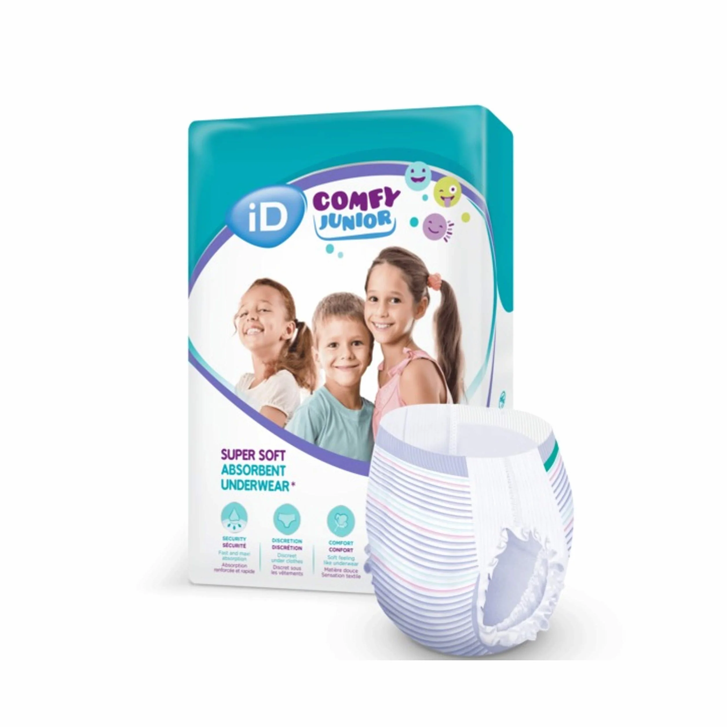 iD Comfy Junior Pants Sous-vêtements absorbants enfants 4-7 ans