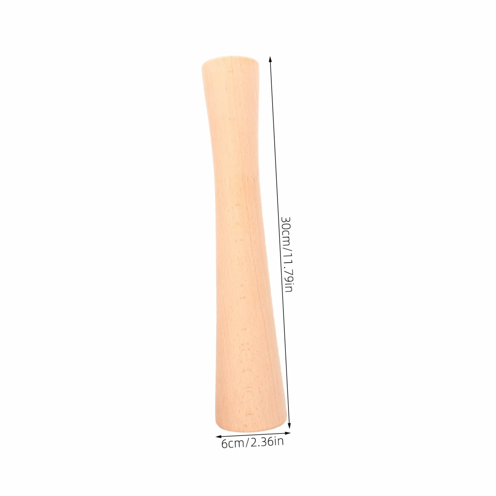Pilon en bois ergonomique pour choucroute - Presse-herbes durable pour légumes
