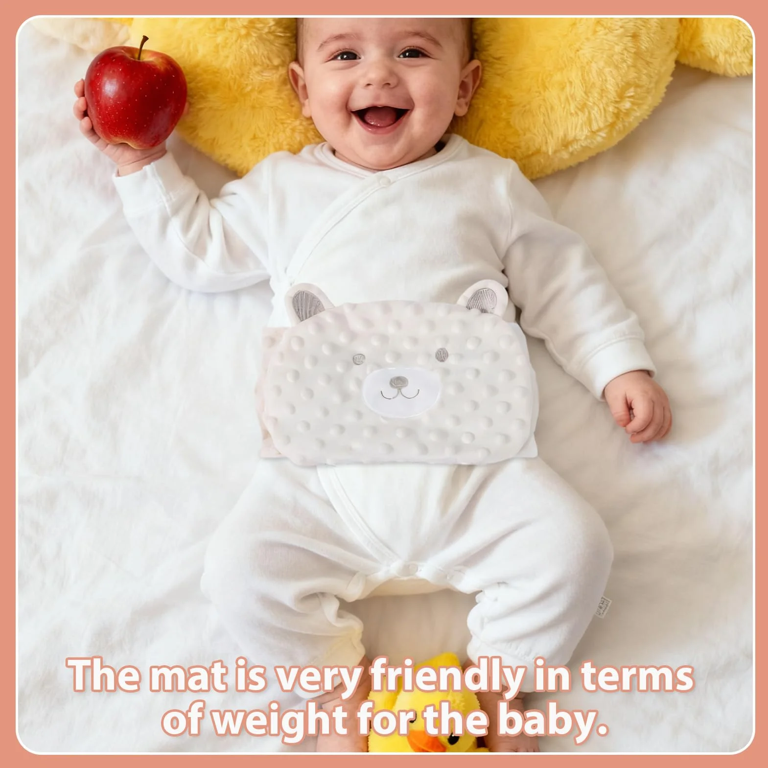 Bouillotte Bebe Anti Colique Ceinture Rembourrage Naturel Maux Ventre Ballonnements