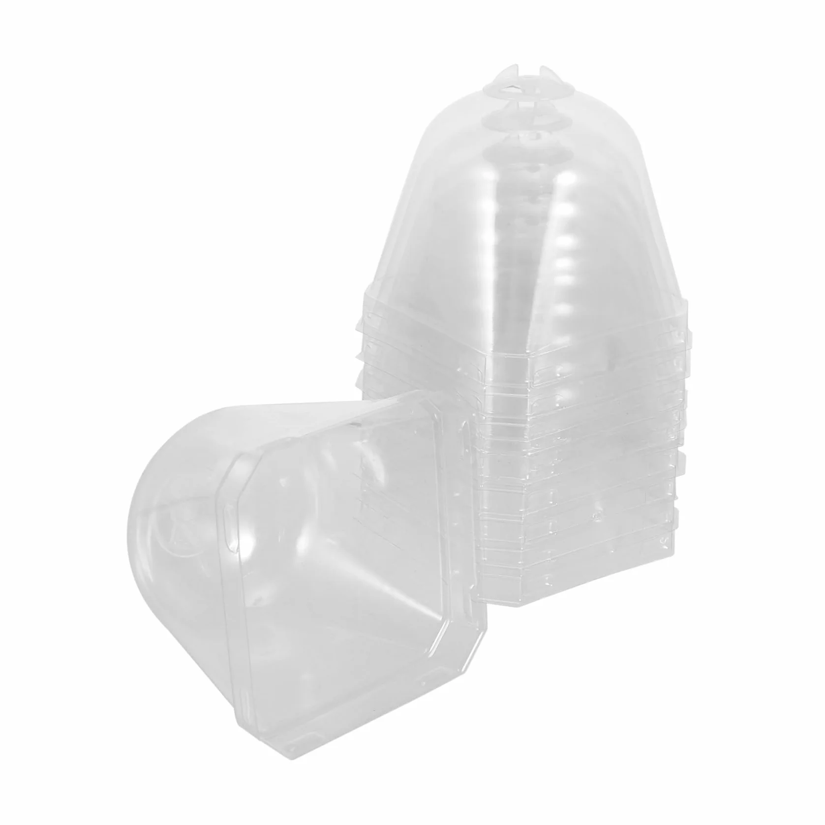 BESPORTBLE Cloche de Protection pour Plantes Lot de 10 Plastique Transparent Jardin Anti-Gel Germination Semis
