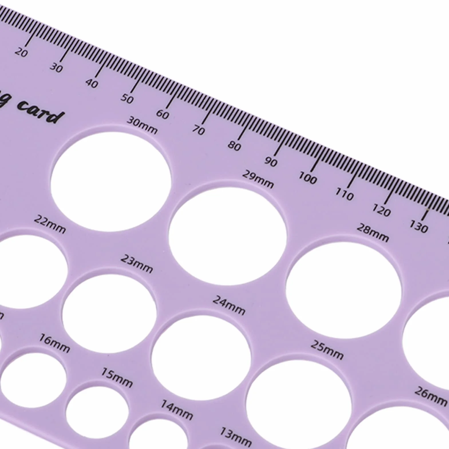 Outil de Mesure de Bride de Mamelon en Silicone 1,5 M Ruban Souple pour Pompe à Lait (Violet)