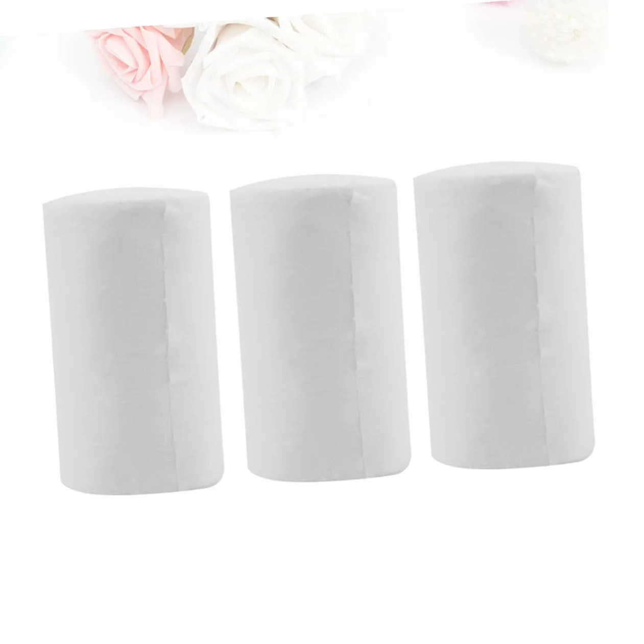 Toyvian Protège-Couches Jetables Biodégradables pour Bébé 3 Rouleaux 200 Feuilles Doublures Blanches en Tissu Non Tissé