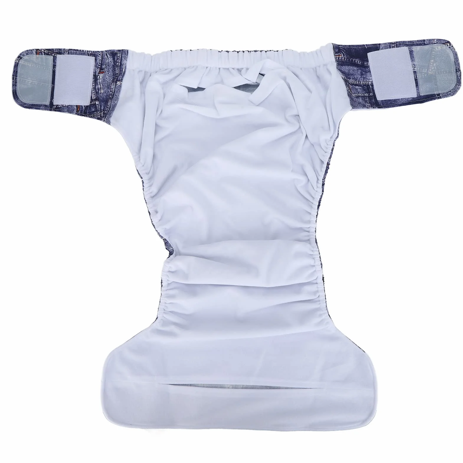 Couche Lavable Réutilisable pour Adultes, Imperméable, Protection Incontinence, Attaches Crochet