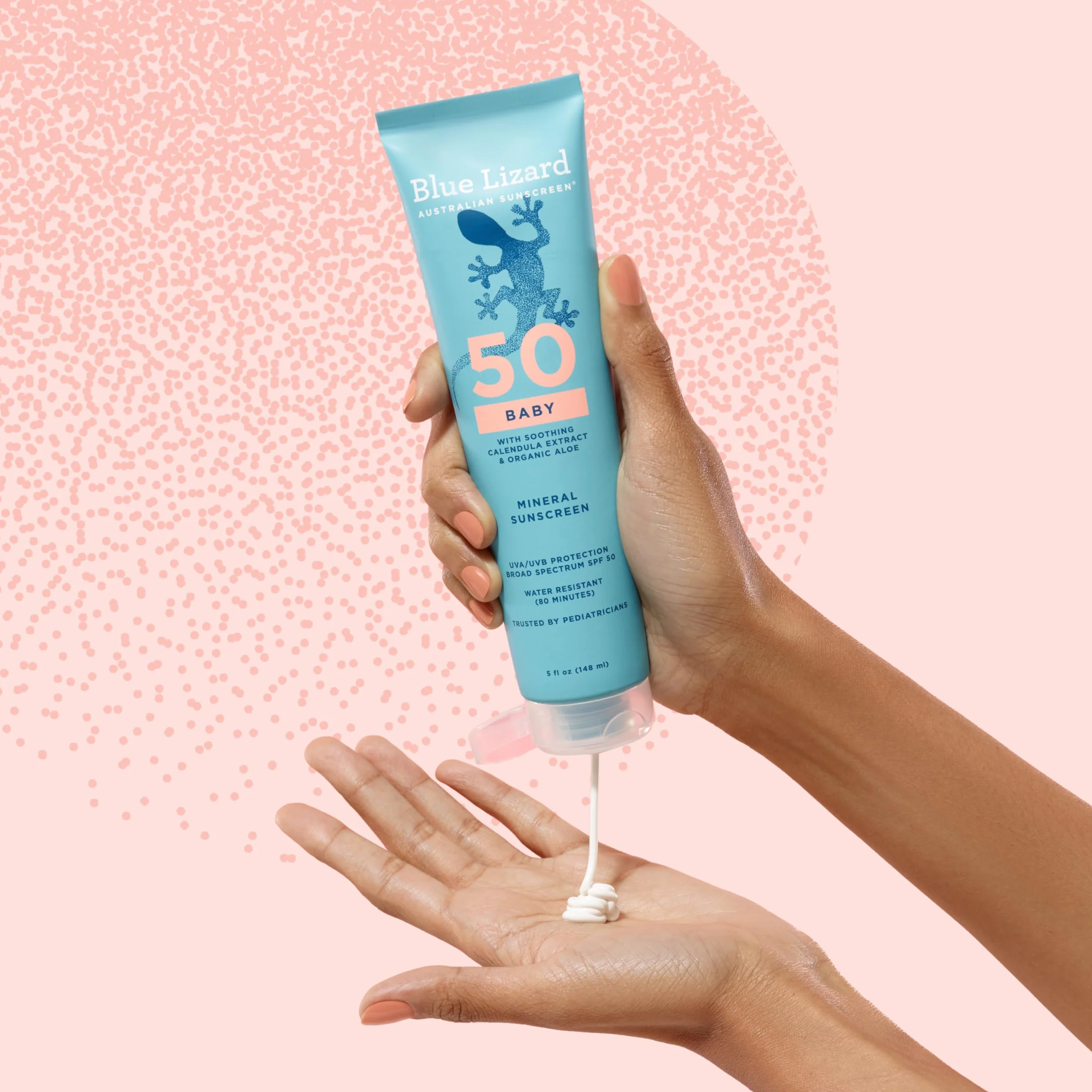 Blue Lizard BABY Crème solaire minérale SPF 50+ oxyde de zinc protection UVA/UVB résistante à l'eau tube 141,7 g