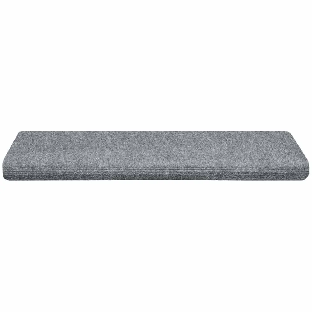 Lot de 5 tapis d'escalier autocollants - Gris clair - 65 x 21 x 4 cm - Antidérapant - Pour coureurs, protection et isolation phonique - Intérieur
