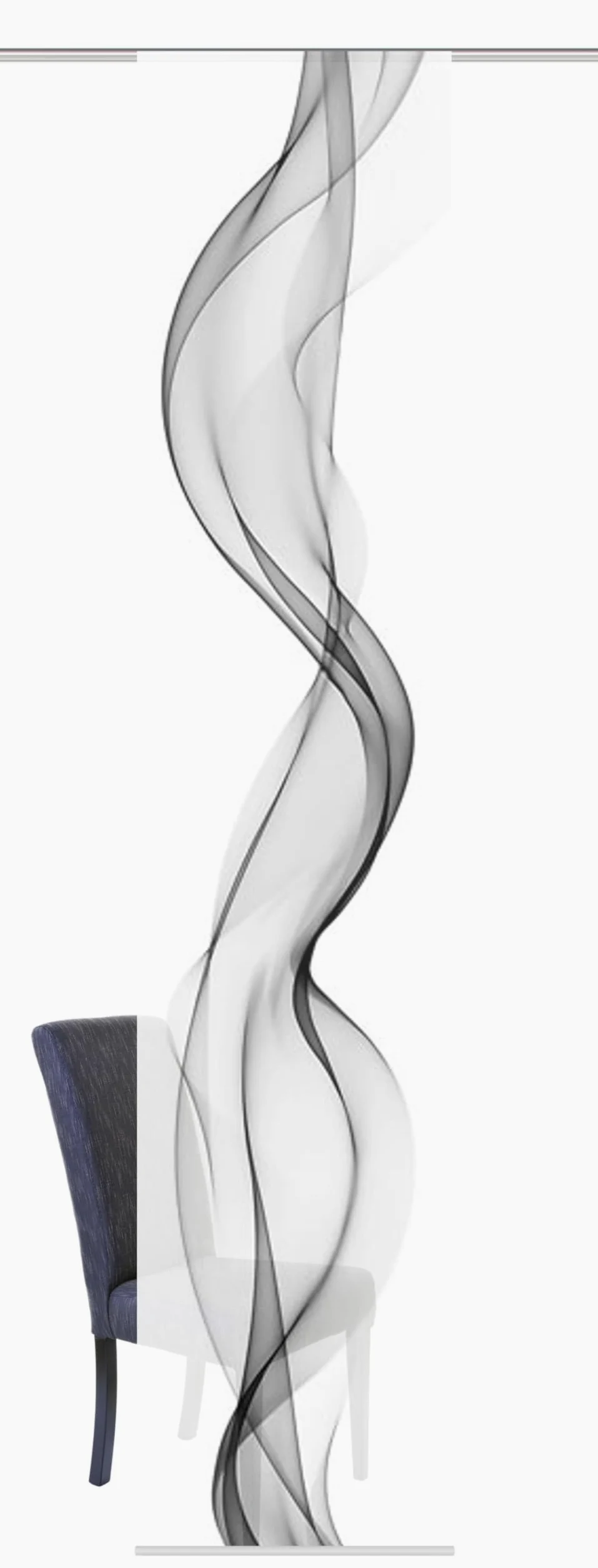 Home Fashion 87065-703 Panneau Japonais Polyester H:245 x W: 60 cm - GRIS